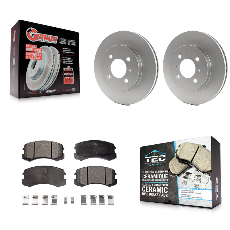 Transit Auto KGT-100248 Disc Brake Kit for 2002-2007 Mitsubishi Lancer - Front