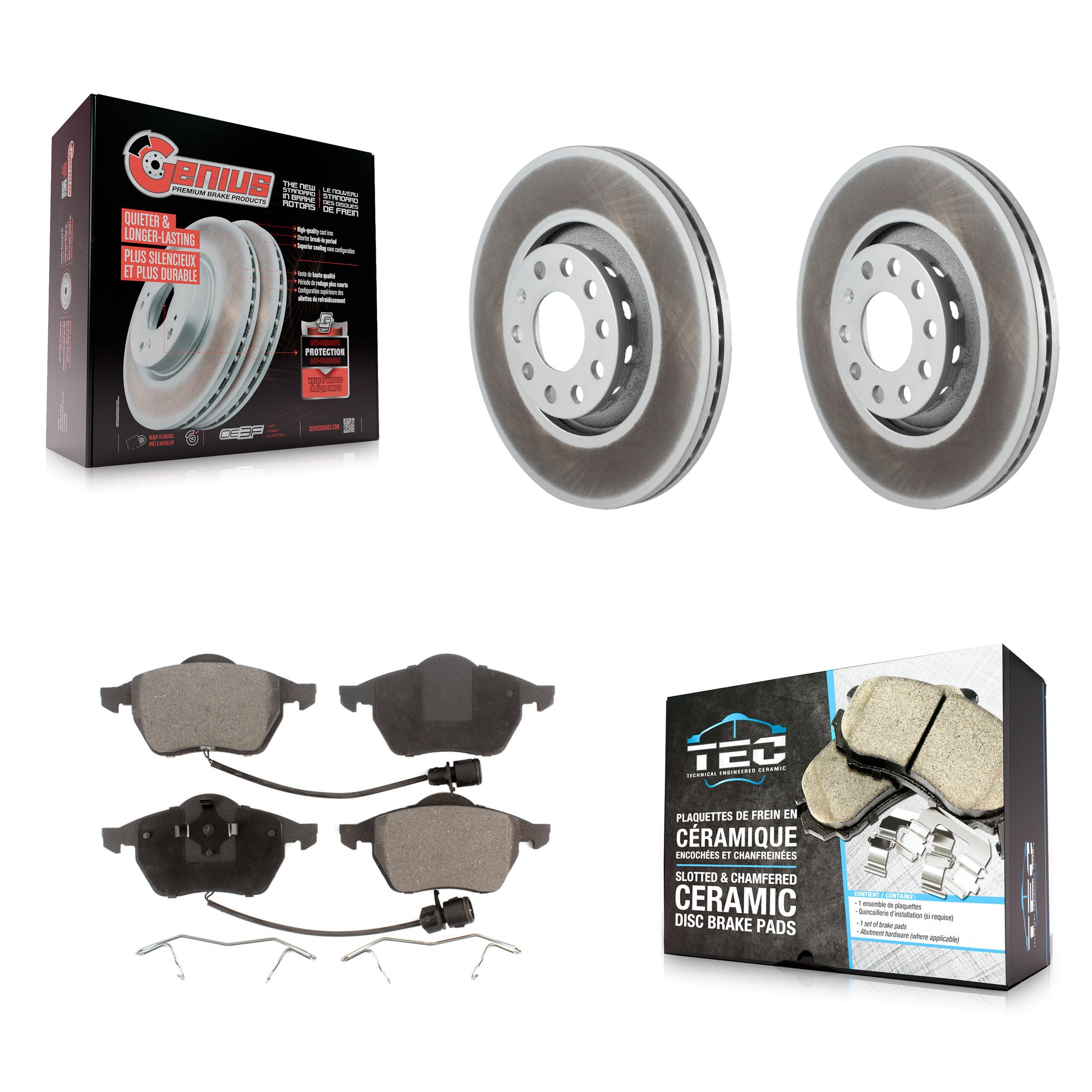 Transit Auto KGT-100249 Disc Brake Kit for 1997-1999 Audi A8, Audi A8 Quattro - Front
