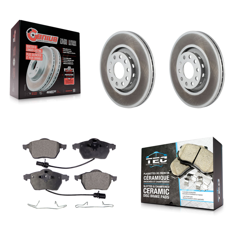 Transit Auto KGT-100251 Disc Brake Kit for 2000-2006 Audi A4, Audi A4 Quattro and More - Front