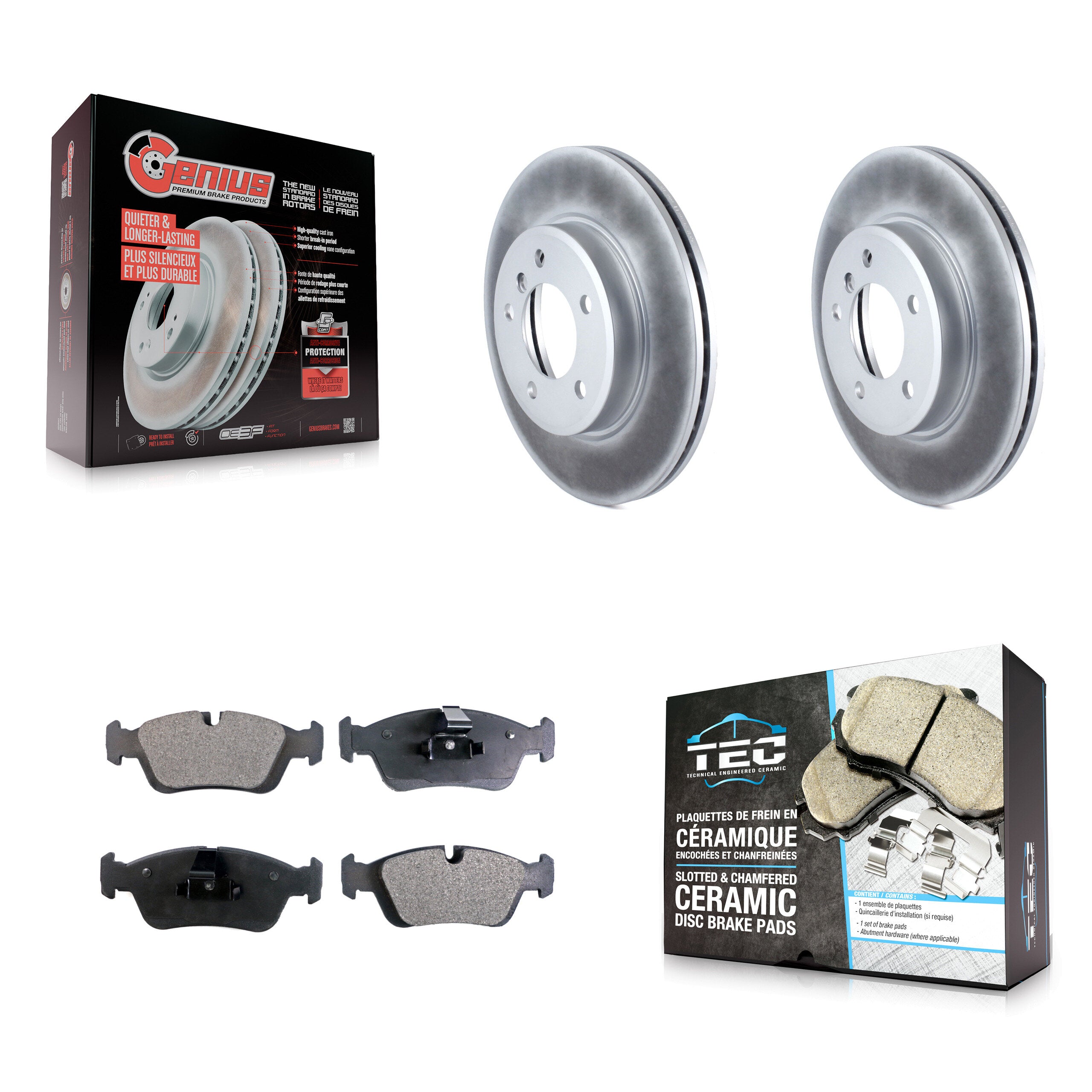 Transit Auto KGT-100253 Disc Brake Kit for 1998-2008 BMW Z4, BMW 320i and More - Front