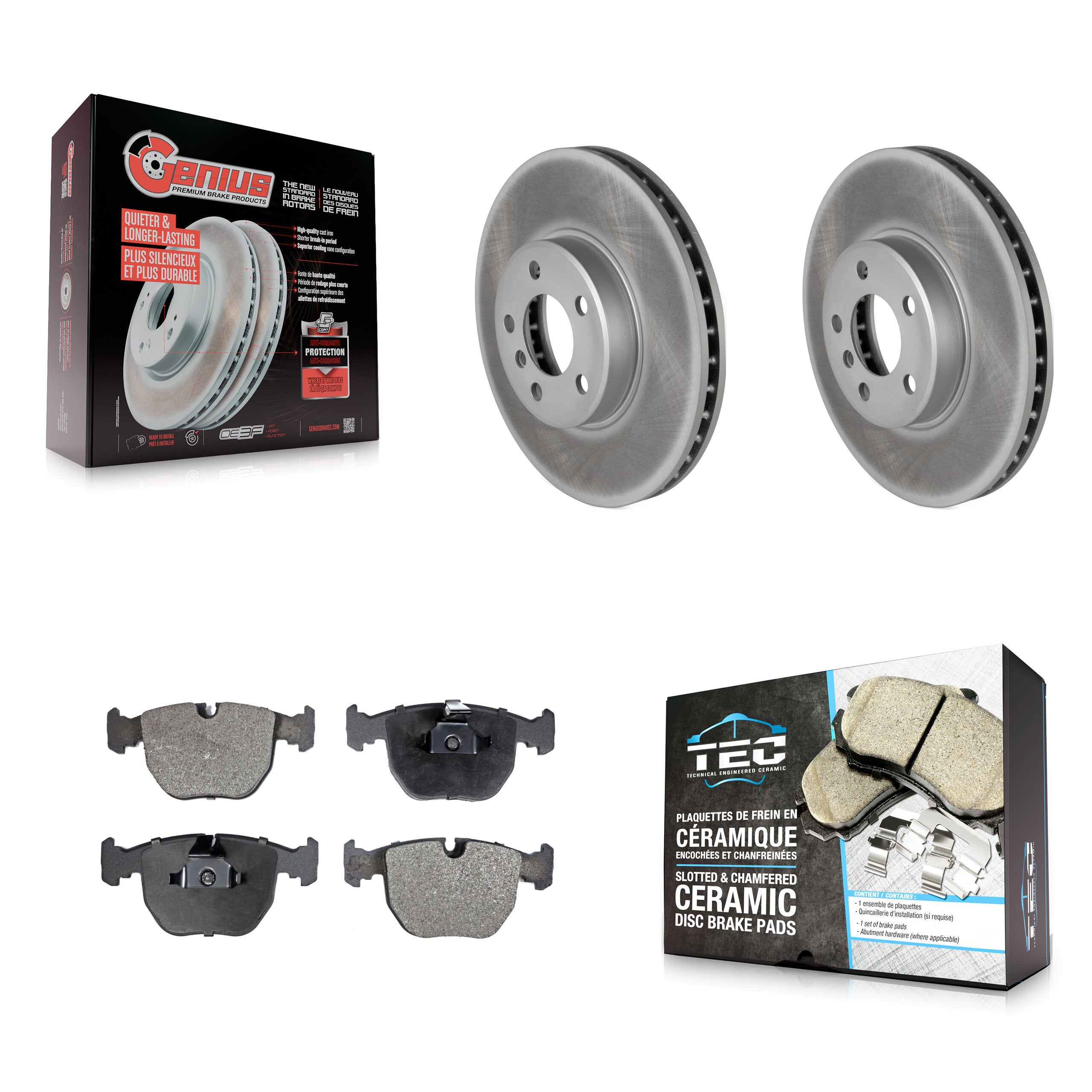Transit Auto KGT-100254 Disc Brake Kit for 2000-2006 BMW X5 - Front
