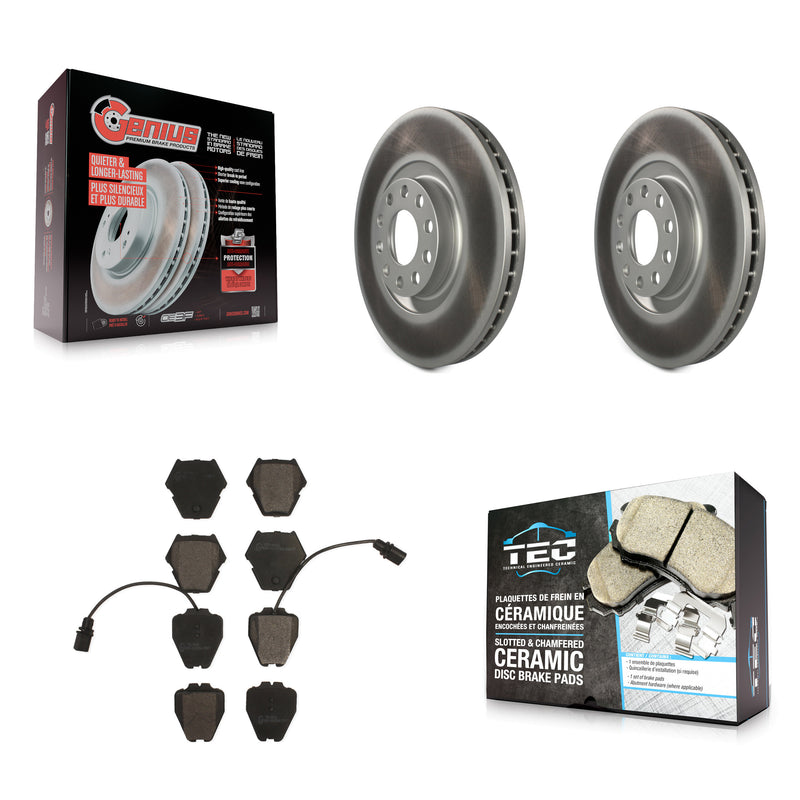 Transit Auto KGT-100258 Disc Brake Kit for 2000-2004 Audi S6, Audi A6 and More - Front