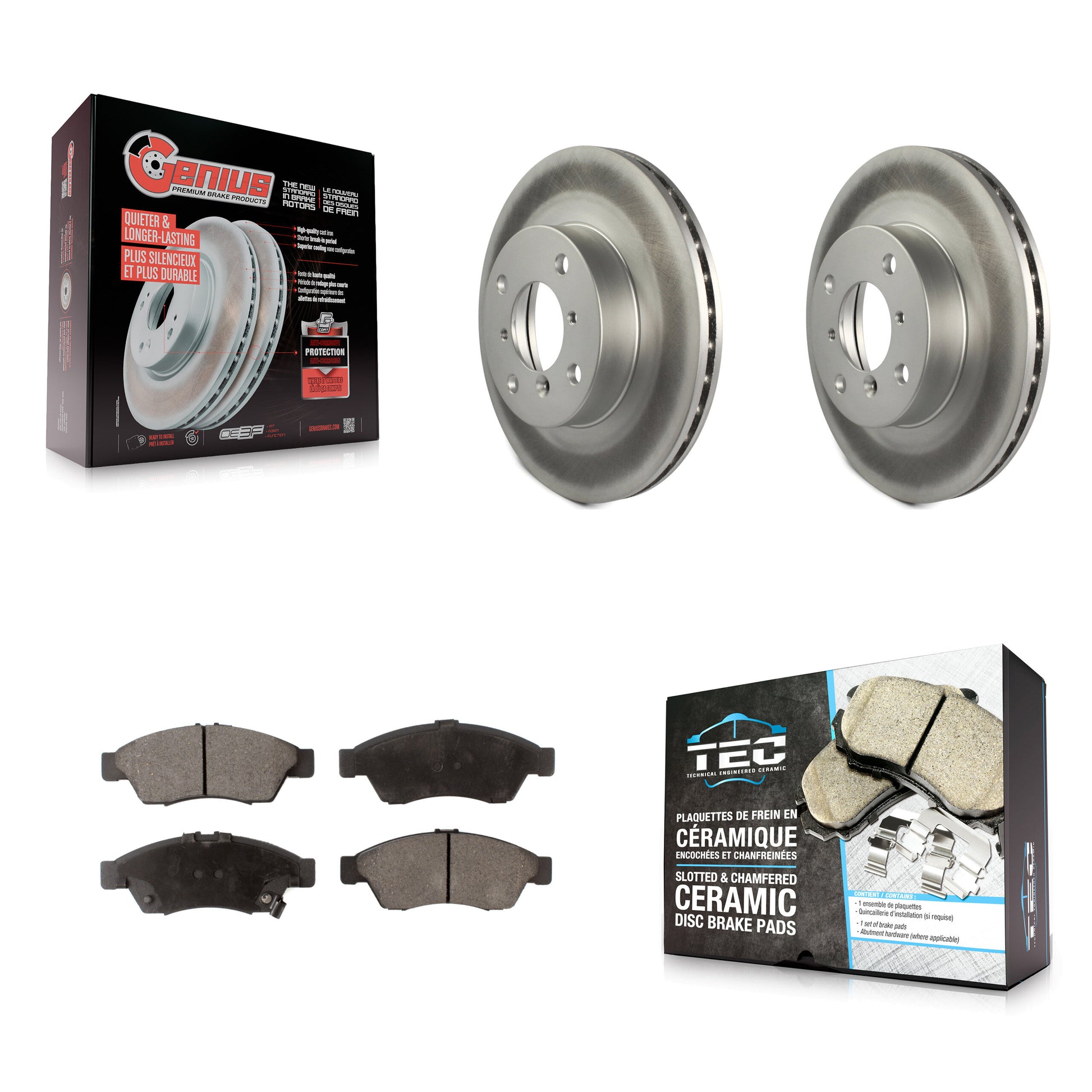 Transit Auto KGT-100259 Disc Brake Kit for 2006-2007 Suzuki Aerio - Front