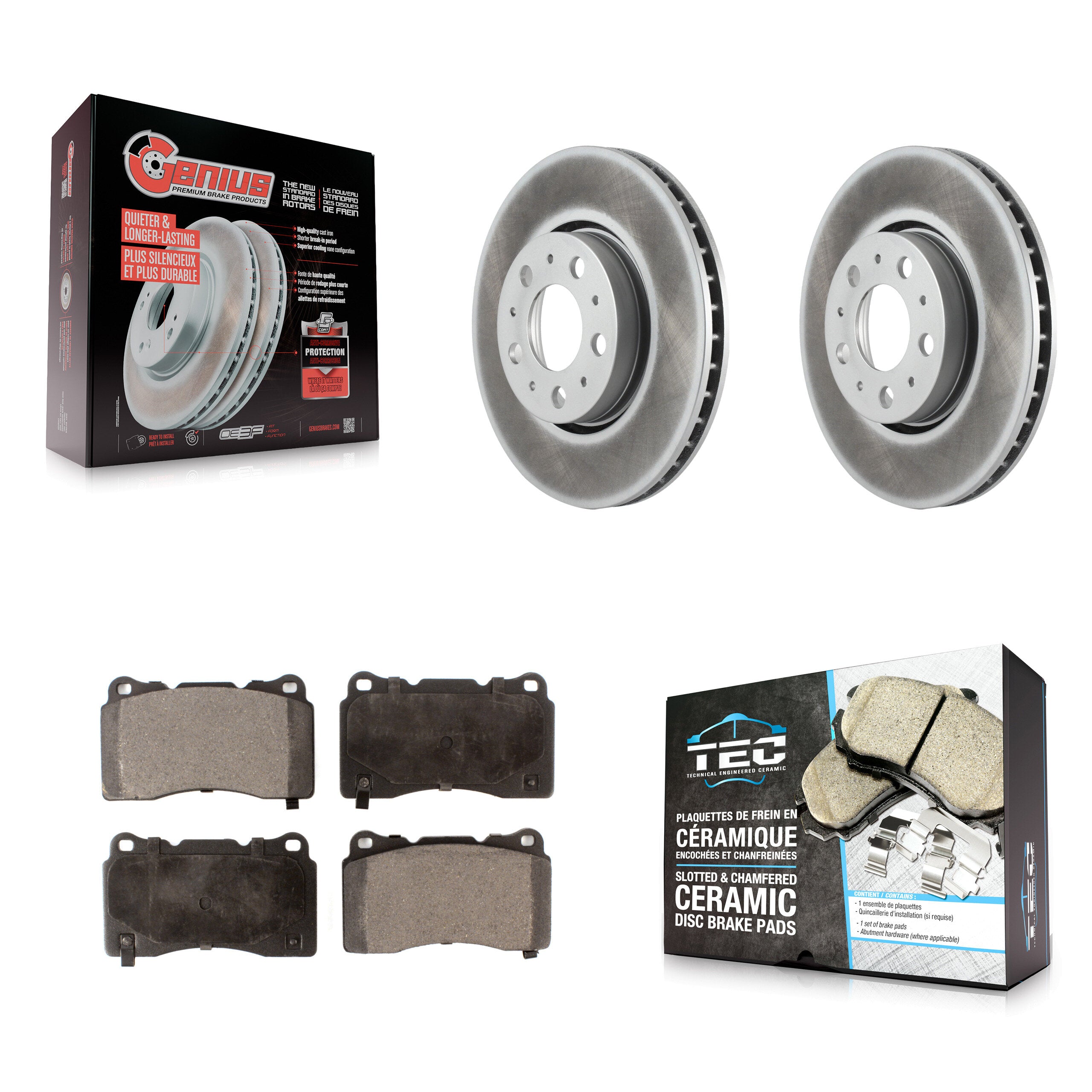Transit Auto KGT-100263 Disc Brake Kit for 2005-2007 Volvo V70 - Front
