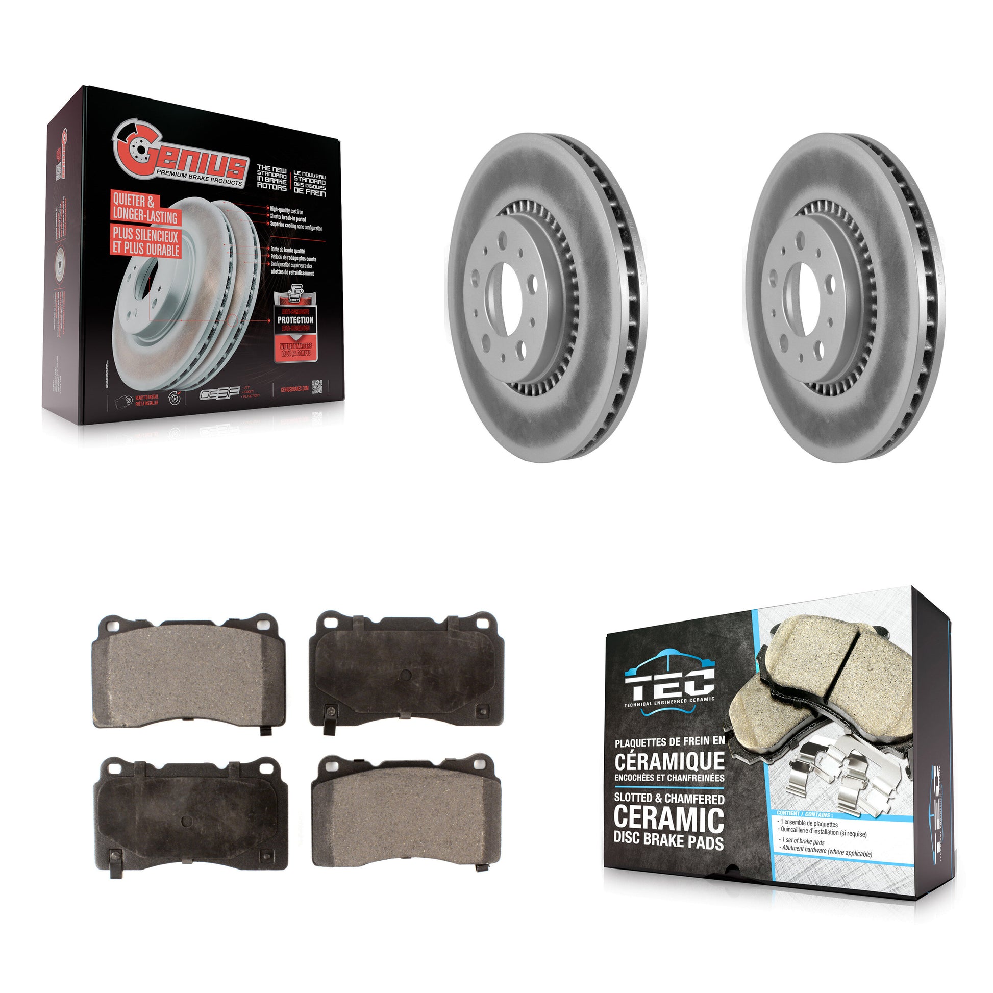 Transit Auto KGT-100265 Disc Brake Kit for 2005-2007 Volvo V70 - Front