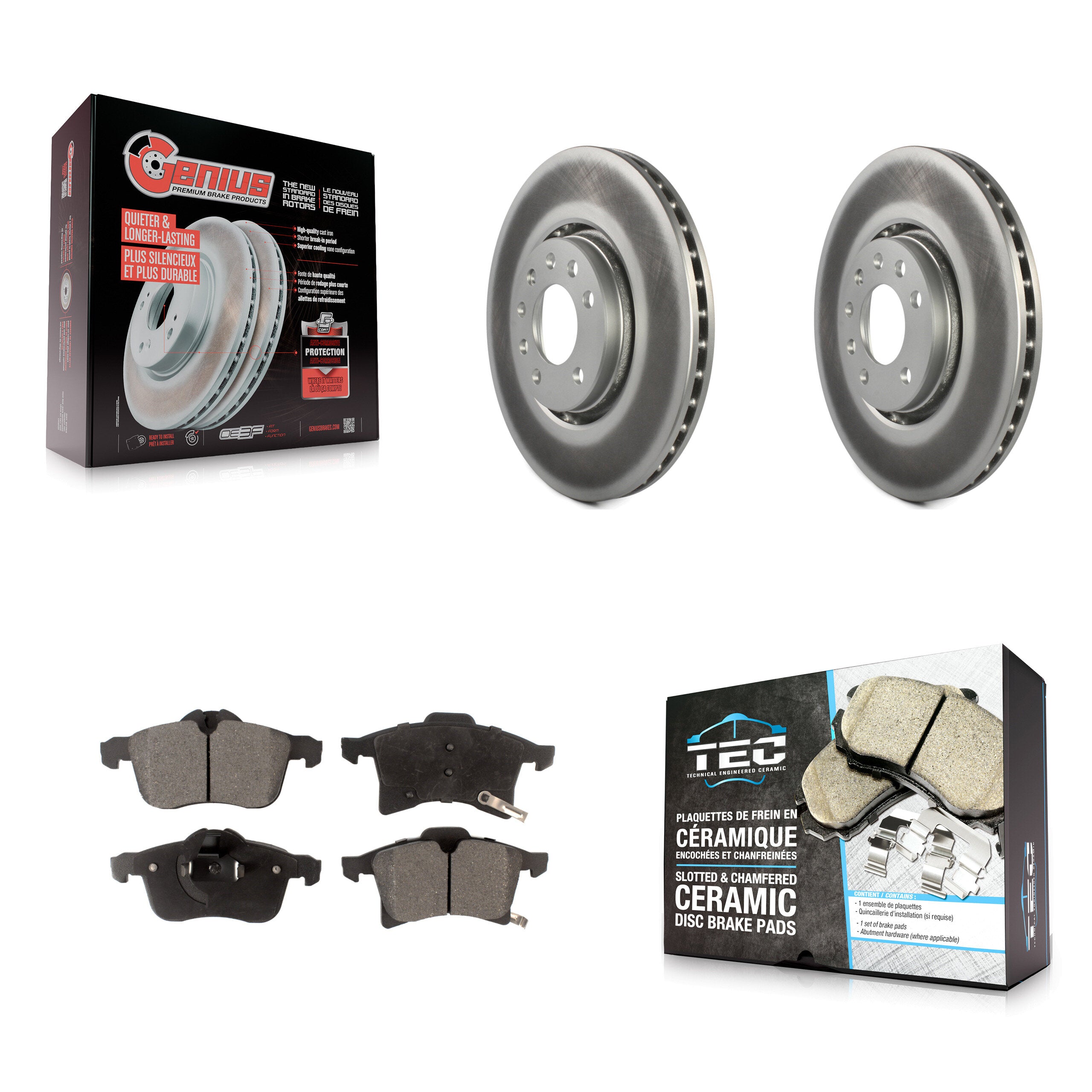 Transit Auto KGT-100267 Disc Brake Kit for 2008-2009 Saturn Astra - Front