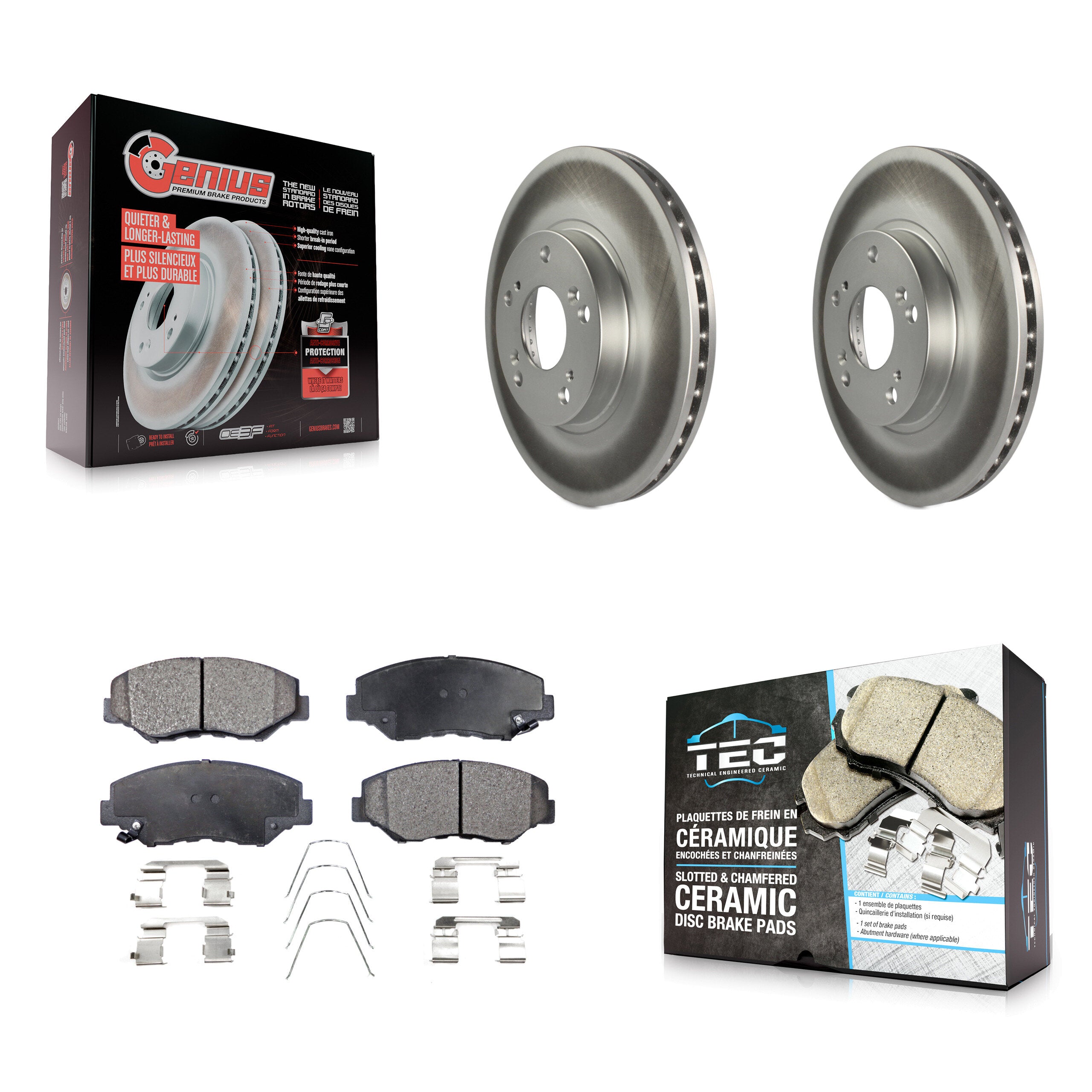 Transit Auto KGT-100272 Disc Brake Kit for 2002-2004 Honda CR-V - Front