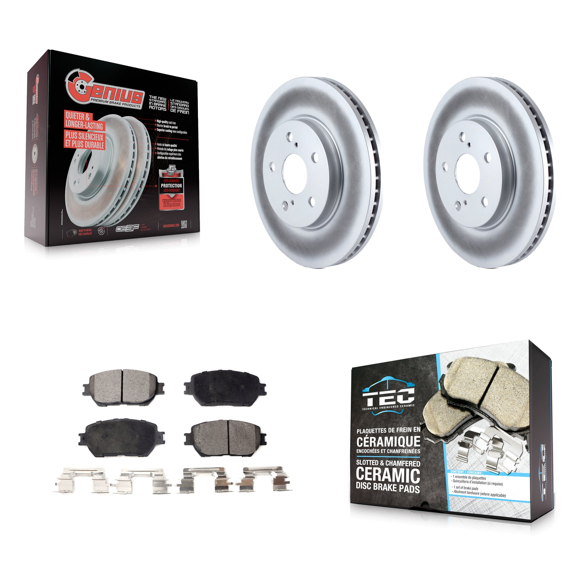 Transit Auto KGT-100275 Disc Brake Kit for 2002-2006 Toyota Camry - Front