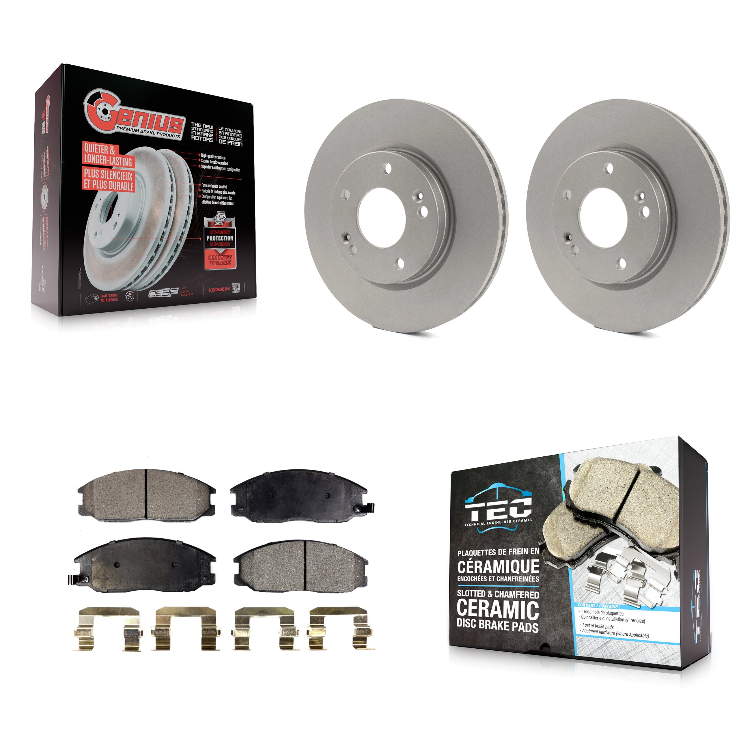 Transit Auto KGT-100282 Disc Brake Kit for 2001-2006 Hyundai Santa Fe - Front