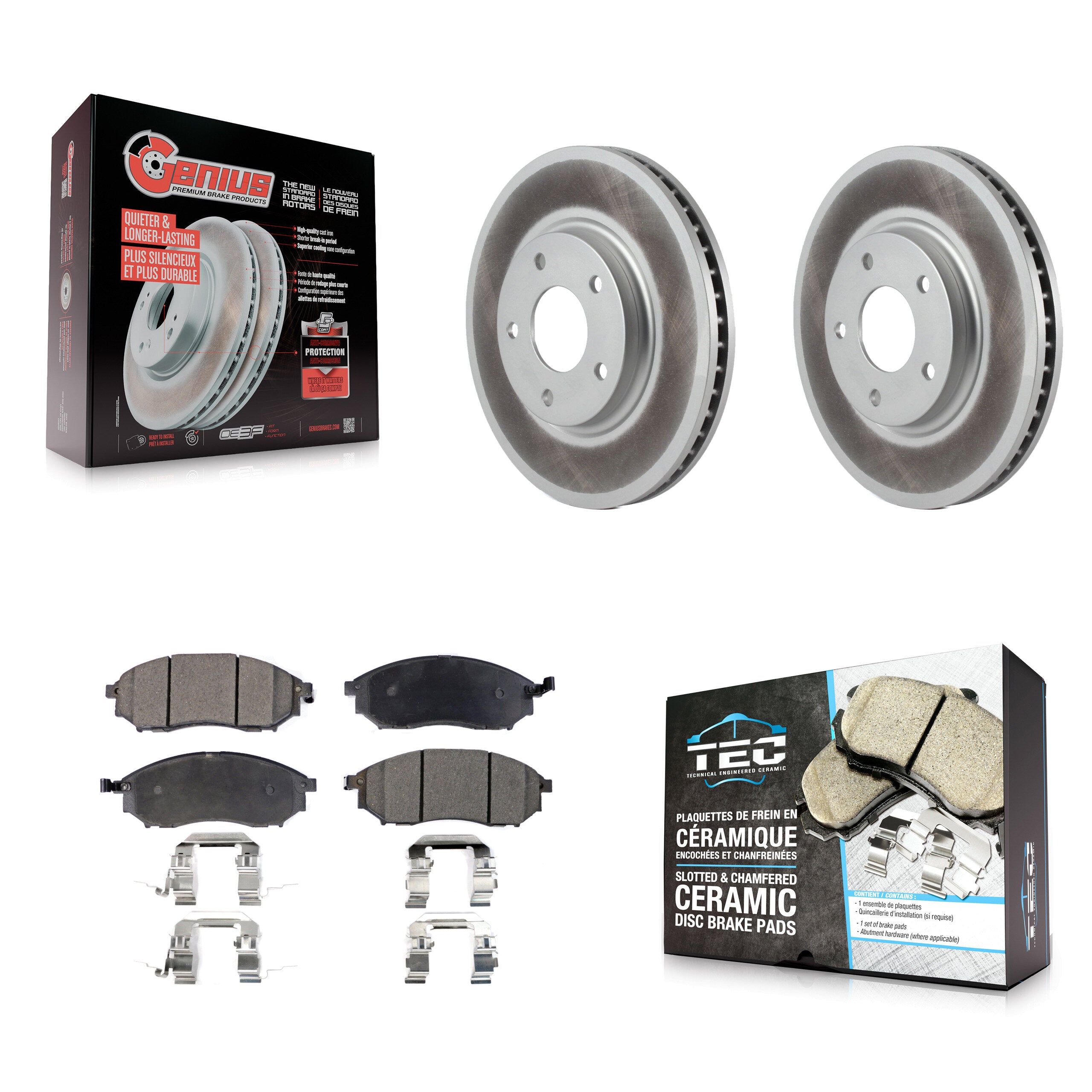 Transit Auto KGT-100292 Disc Brake Kit for 2002-2006 INFINITI M45, INFINITI Q45 - Front