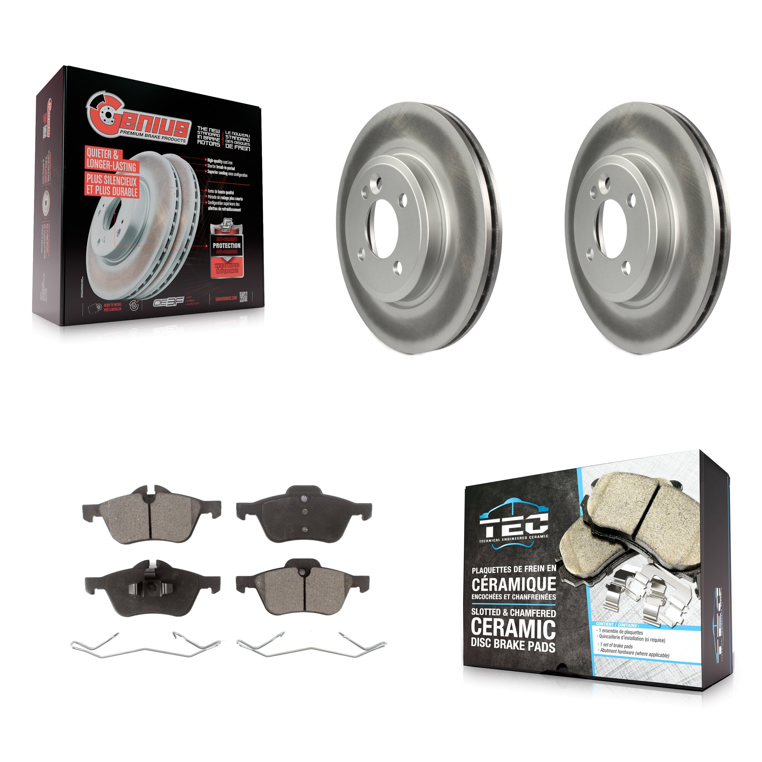 Transit Auto KGT-100298 Disc Brake Kit for 2002-2006 Mini Cooper - Front