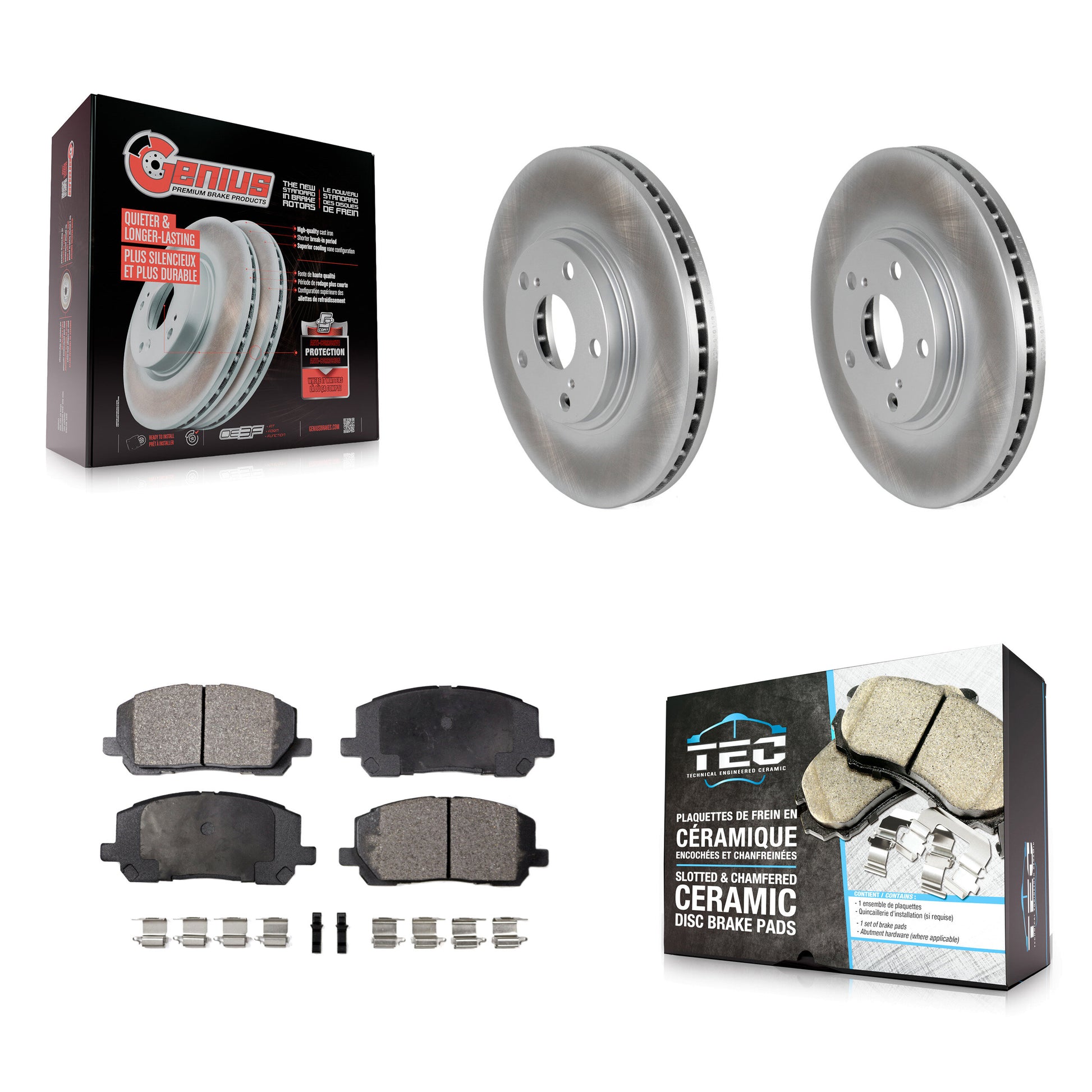 Transit Auto KGT-100299 Disc Brake Kit for 2001-2007 Toyota Highlander - Front