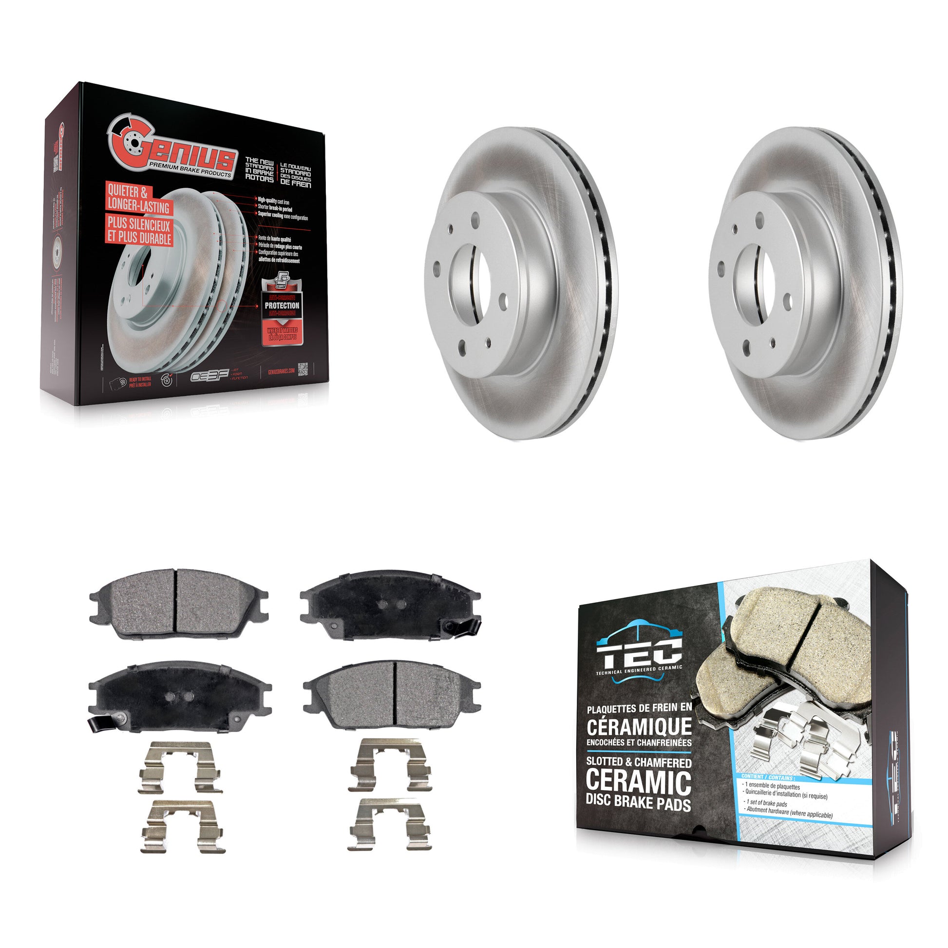 Transit Auto KGT-100303 Disc Brake Kit for 2000-2005 Hyundai Accent - Front