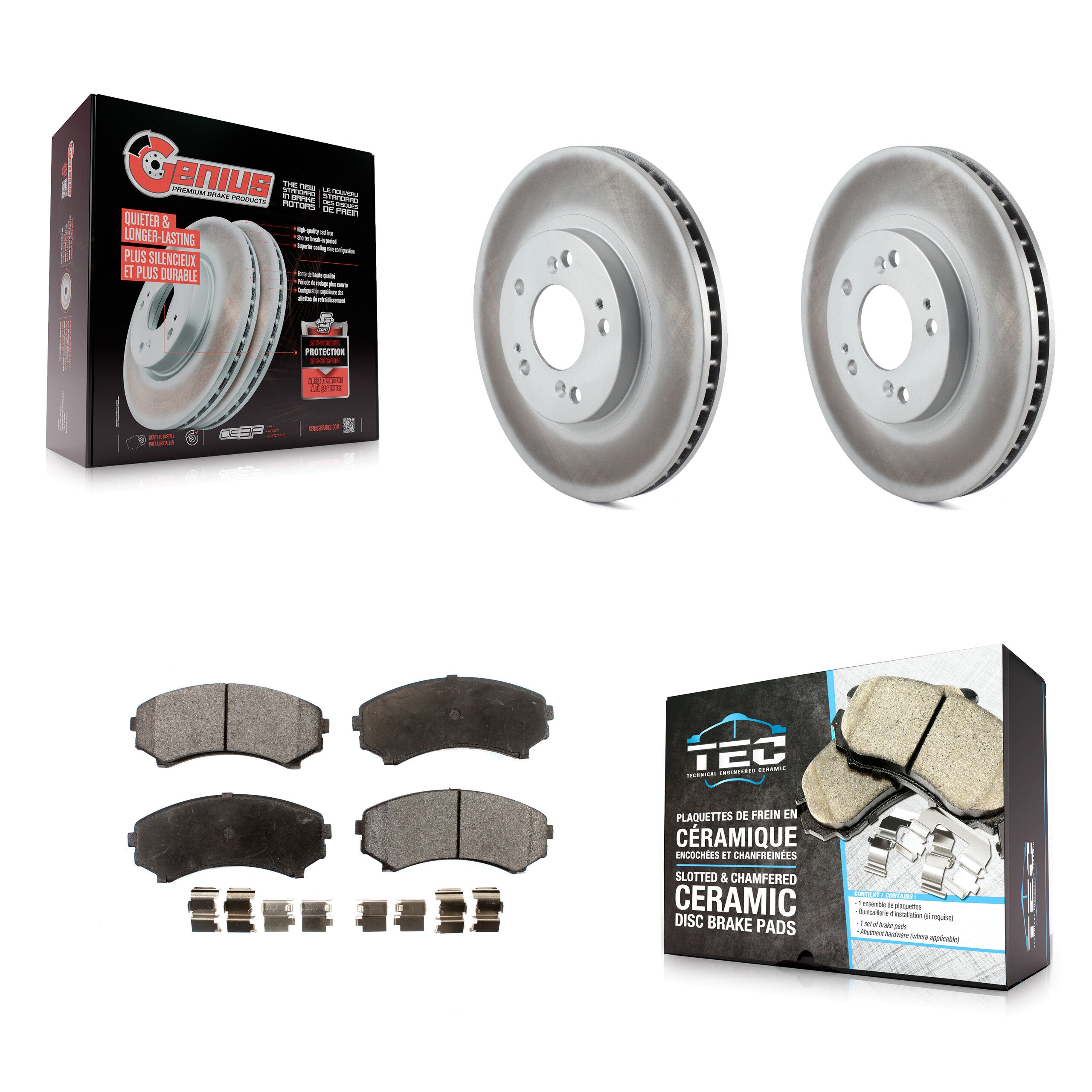 Transit Auto KGT-100304 Disc Brake Kit for 2004-2011 Mitsubishi Endeavor - Front