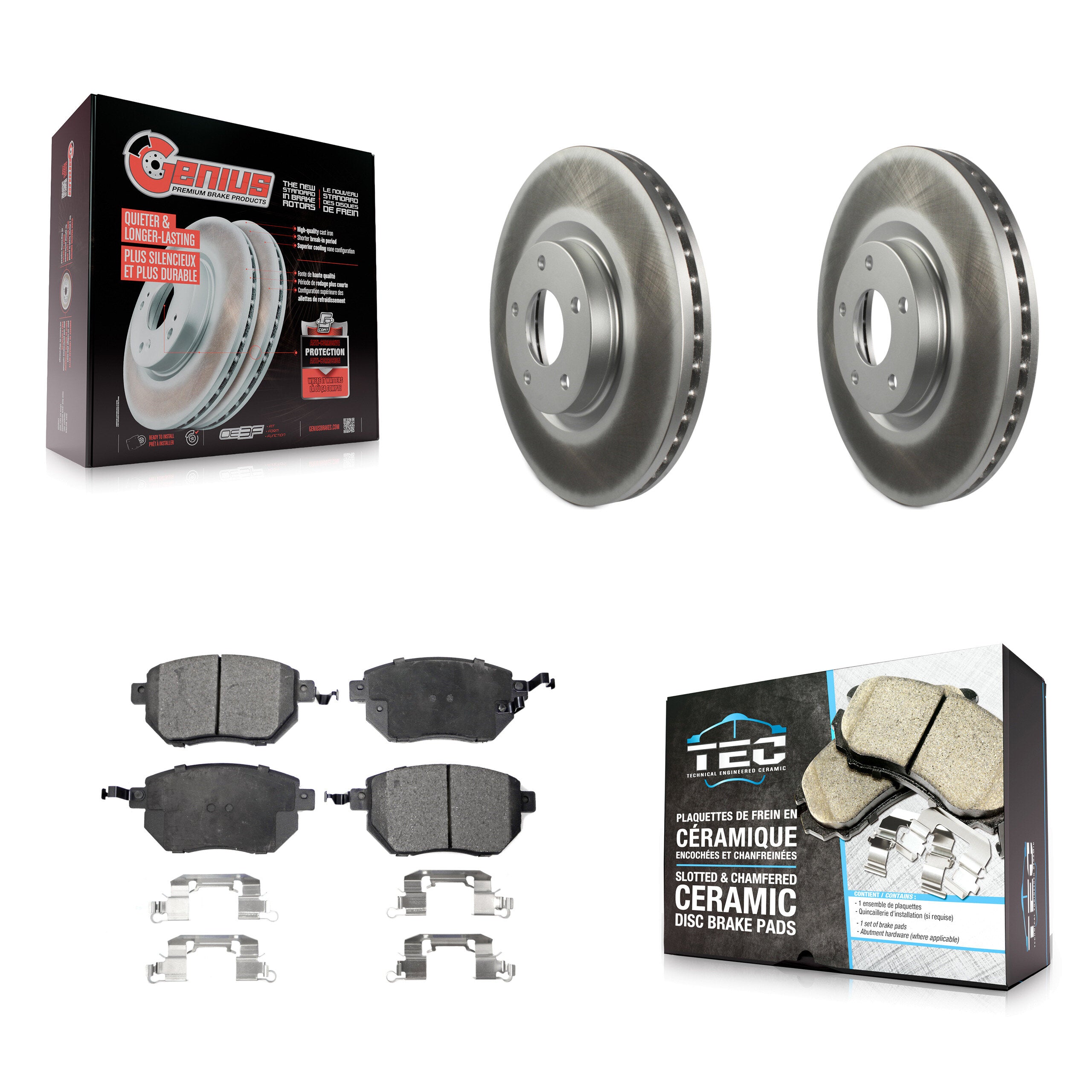 Transit Auto KGT-100306 Disc Brake Kit for 2003-2005 INFINITI FX35, INFINITI FX45 and More - Front