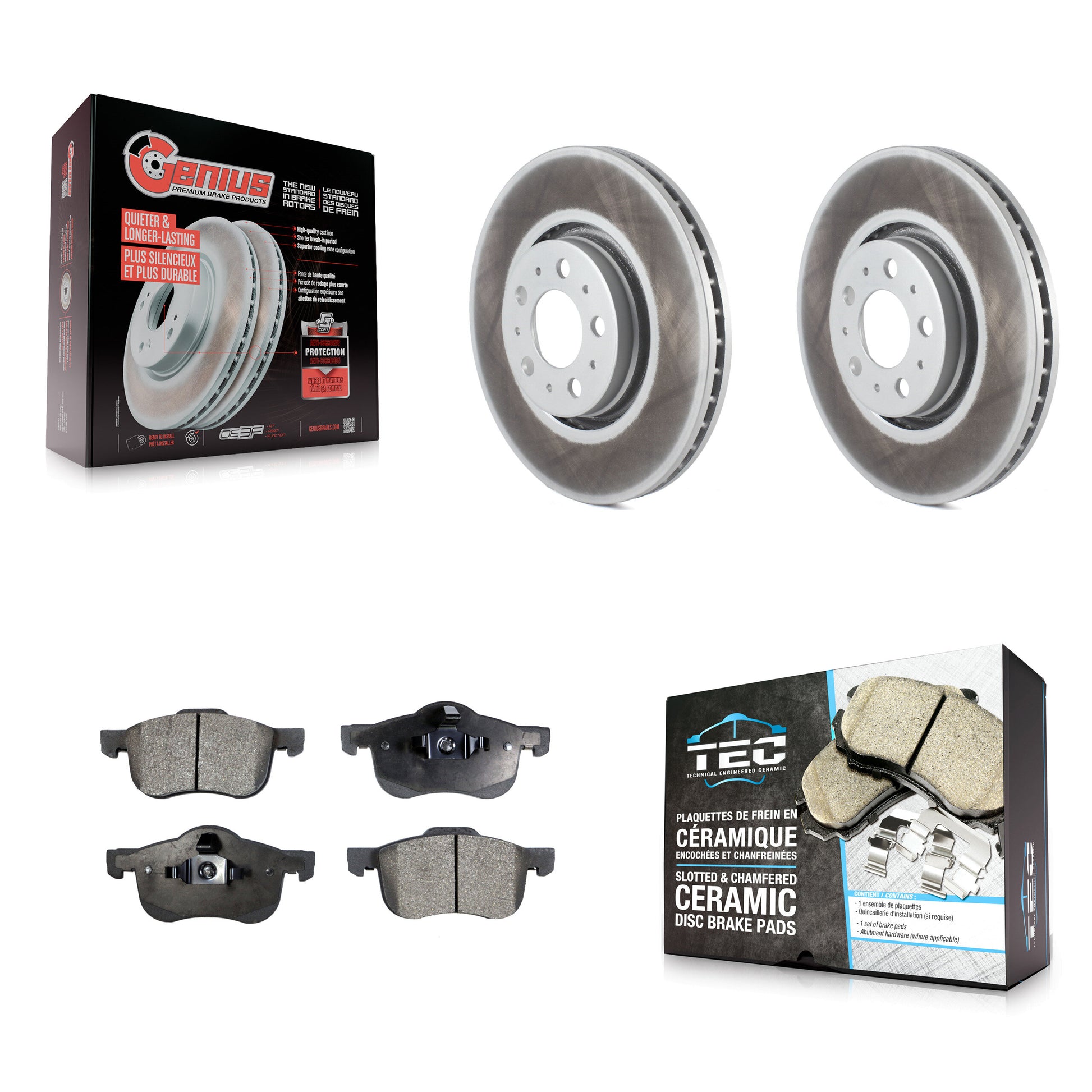 Transit Auto KGT-100309 Disc Brake Kit for 2008 Volvo S60 - Front