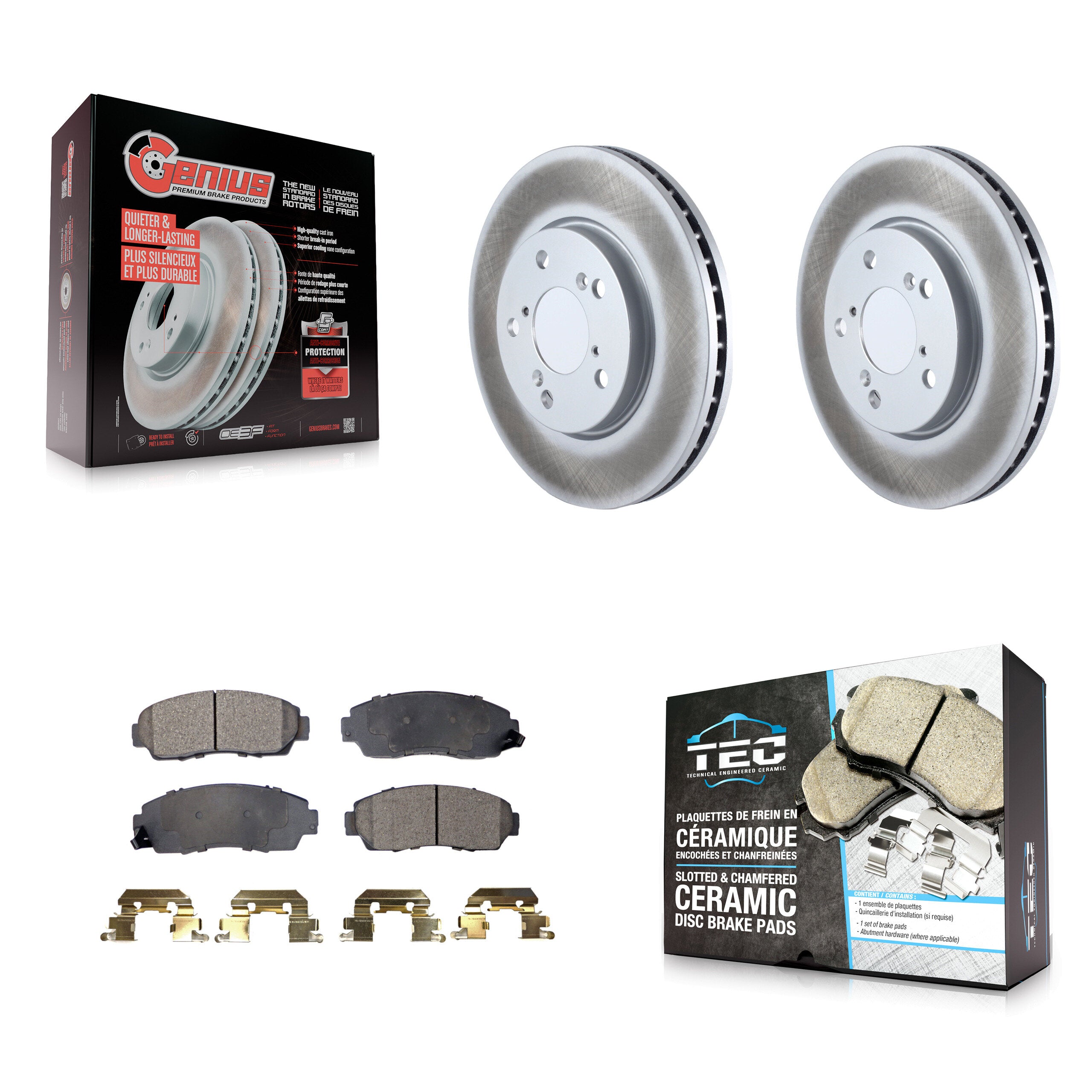 Transit Auto KGT-100315 Disc Brake Kit for 2005-2010 Honda Odyssey - Front