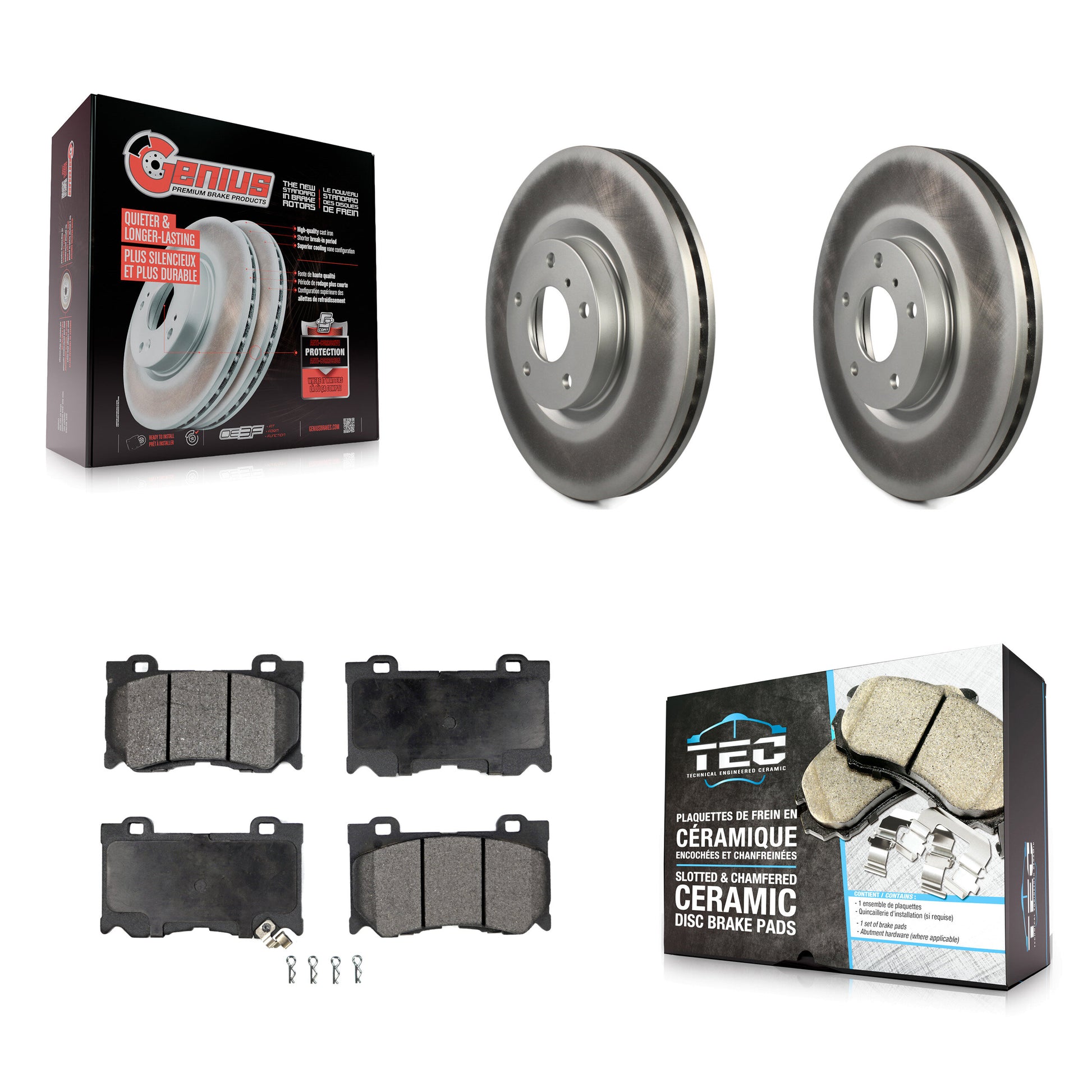 Transit Auto KGT-100317 Disc Brake Kit for 2009-2013 INFINITI G37 - Front