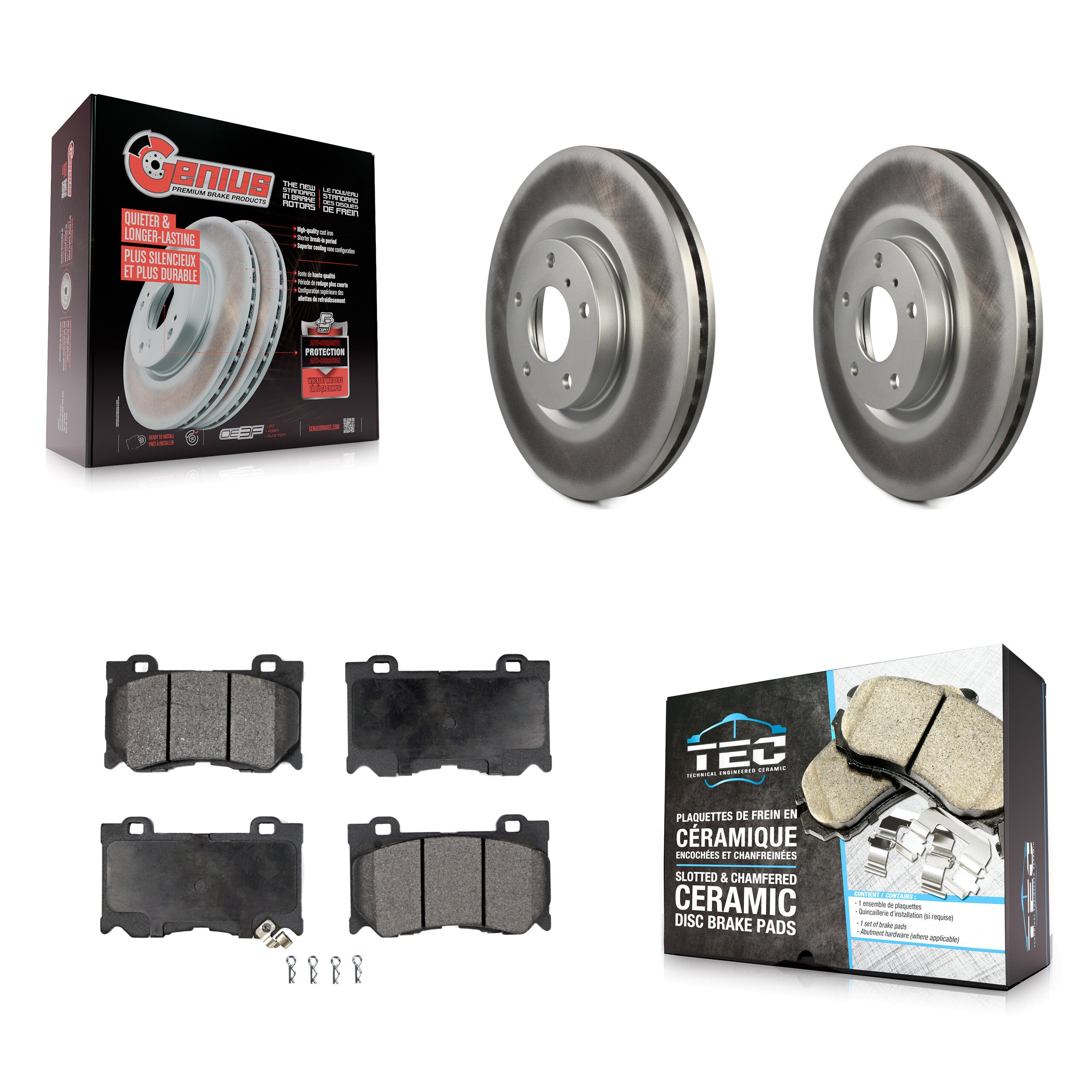 Transit Auto KGT-100317 Disc Brake Kit for 2009-2013 INFINITI G37 - Front