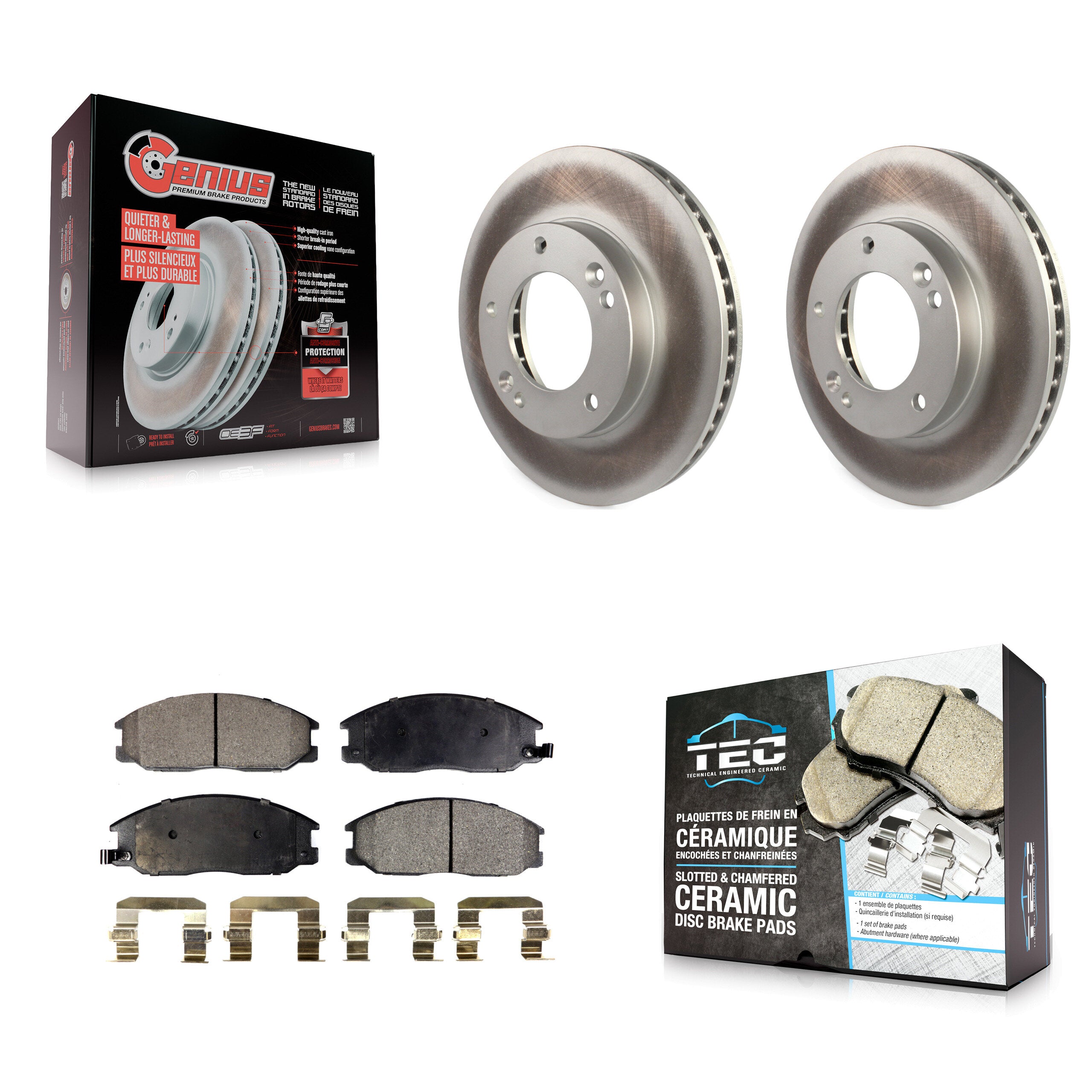 Transit Auto KGT-100326 Disc Brake Kit for 2003-2006 Kia Sorento - Front