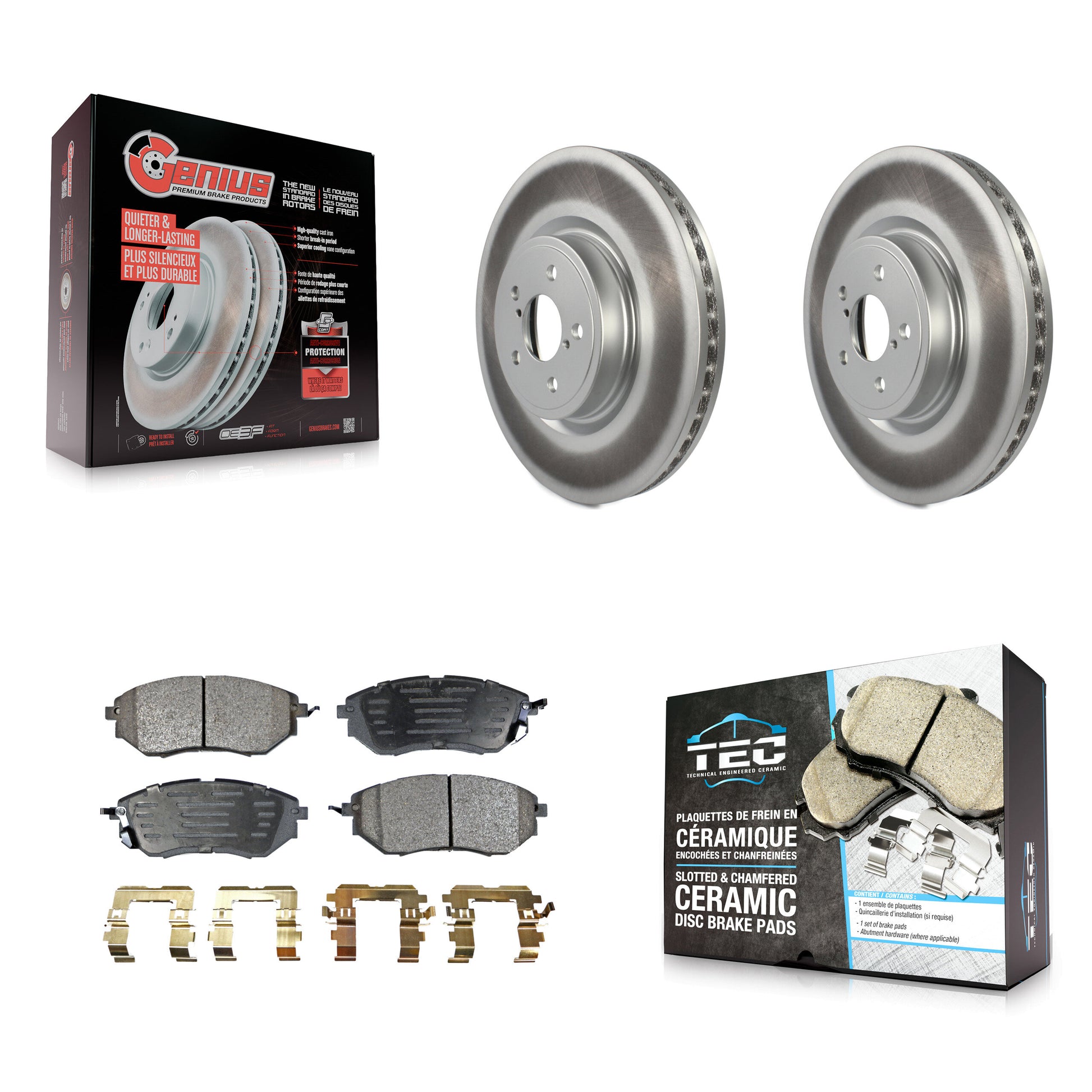 Transit Auto KGT-100337 Disc Brake Kit for 2005-2018 Subaru Forester, Subaru Legacy, Subaru Outback - Front