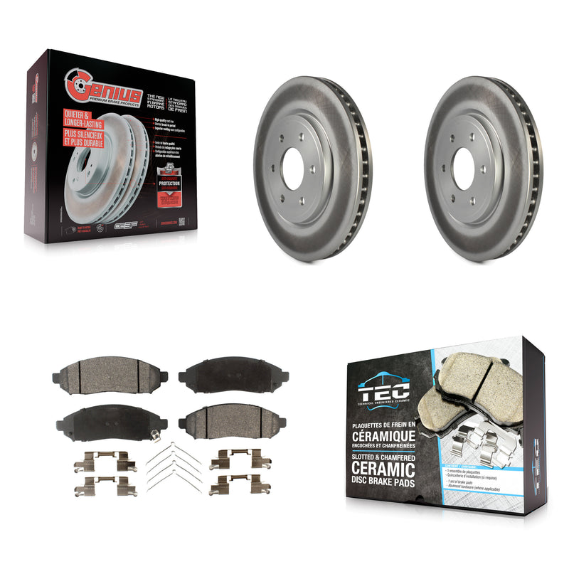 Transit Auto KGT-100341 Disc Brake Kit for 2005-2025 Nissan Frontier, Suzuki Equator and More