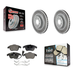 Transit Auto KGT-100346 Disc Brake Kit for 2009-2020 Volkswagen Tiguan Limited, Audi Q3 and More - Front