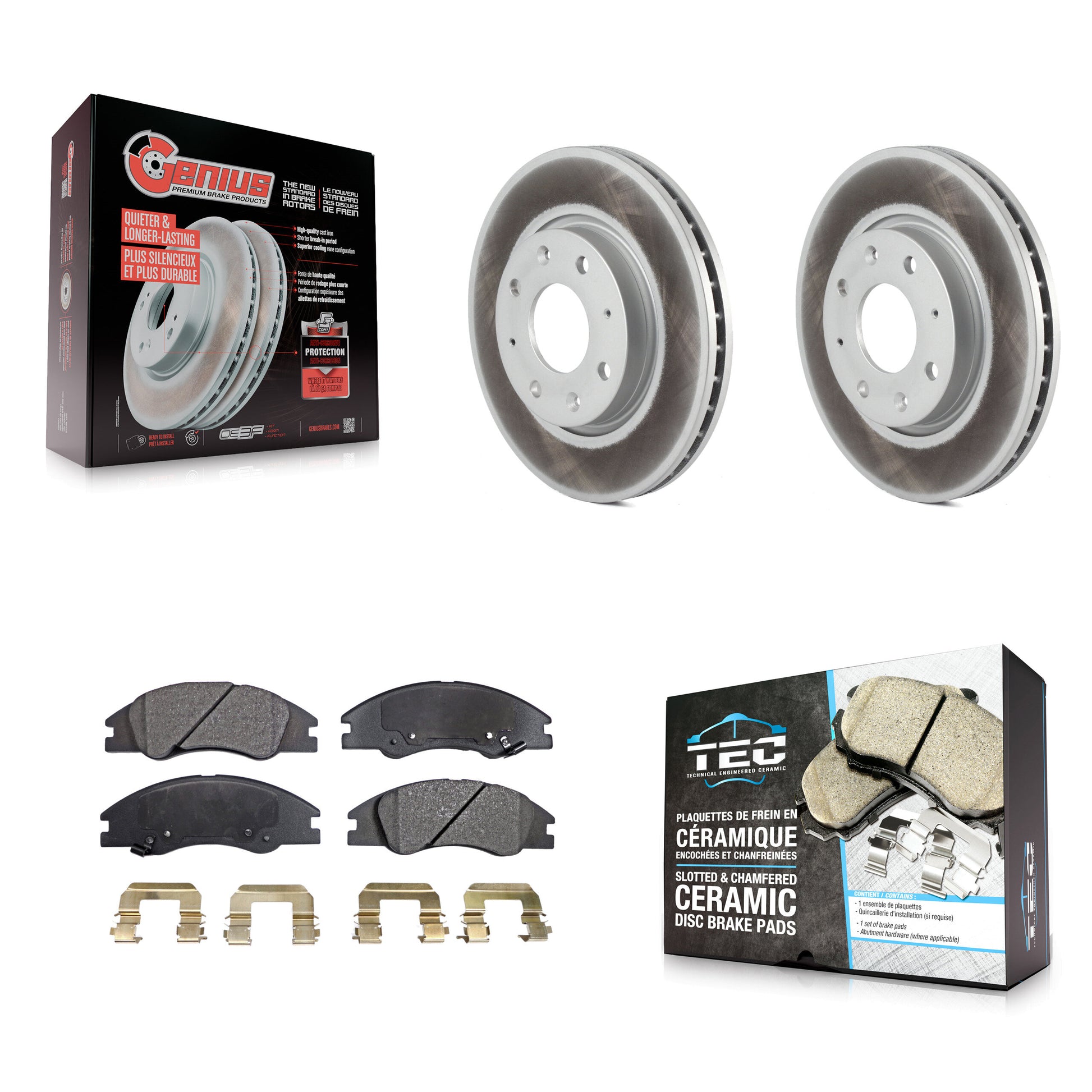 Transit Auto KGT-100348 Disc Brake Kit for 2004-2009 Kia Spectra, Kia Spectra5 - Front