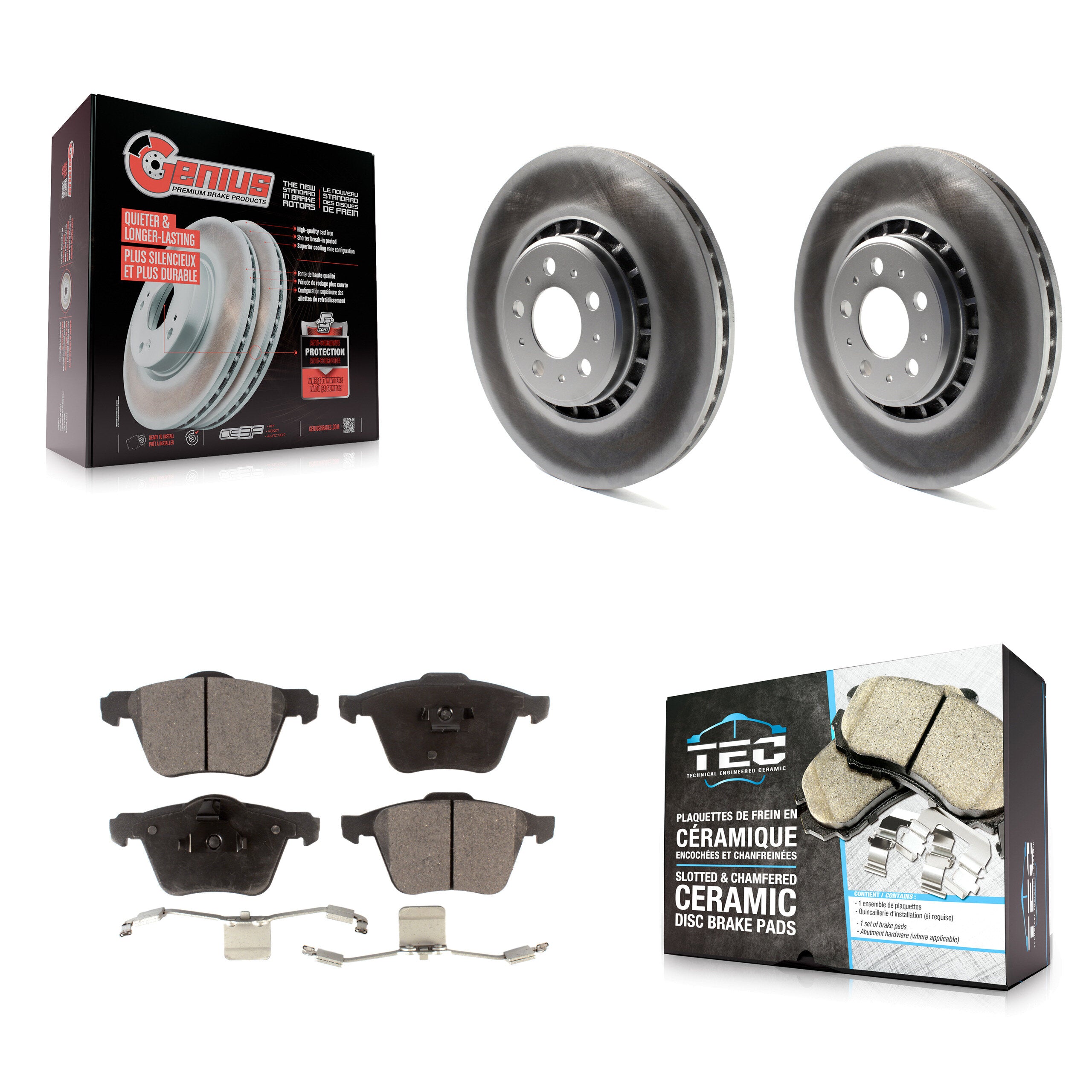 Transit Auto KGT-100352 Disc Brake Kit for 2003-2014 Volvo XC90 - Front