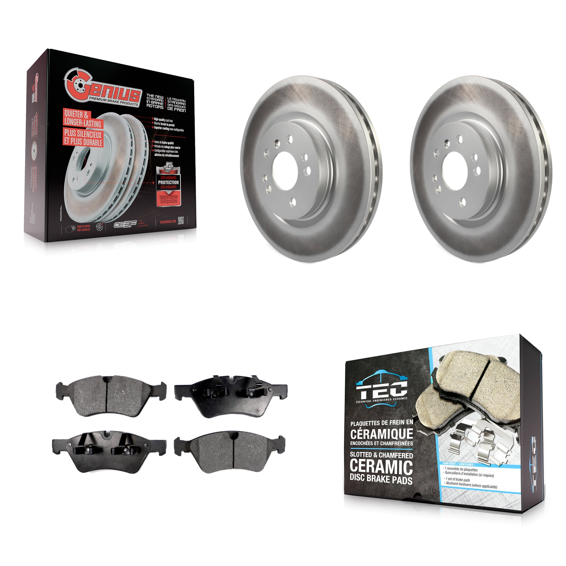 Transit Auto KGT-100355 Disc Brake Kit for 2006-2012 Mercedes-Benz ML350, Mercedes-Benz ML450 and More - Front