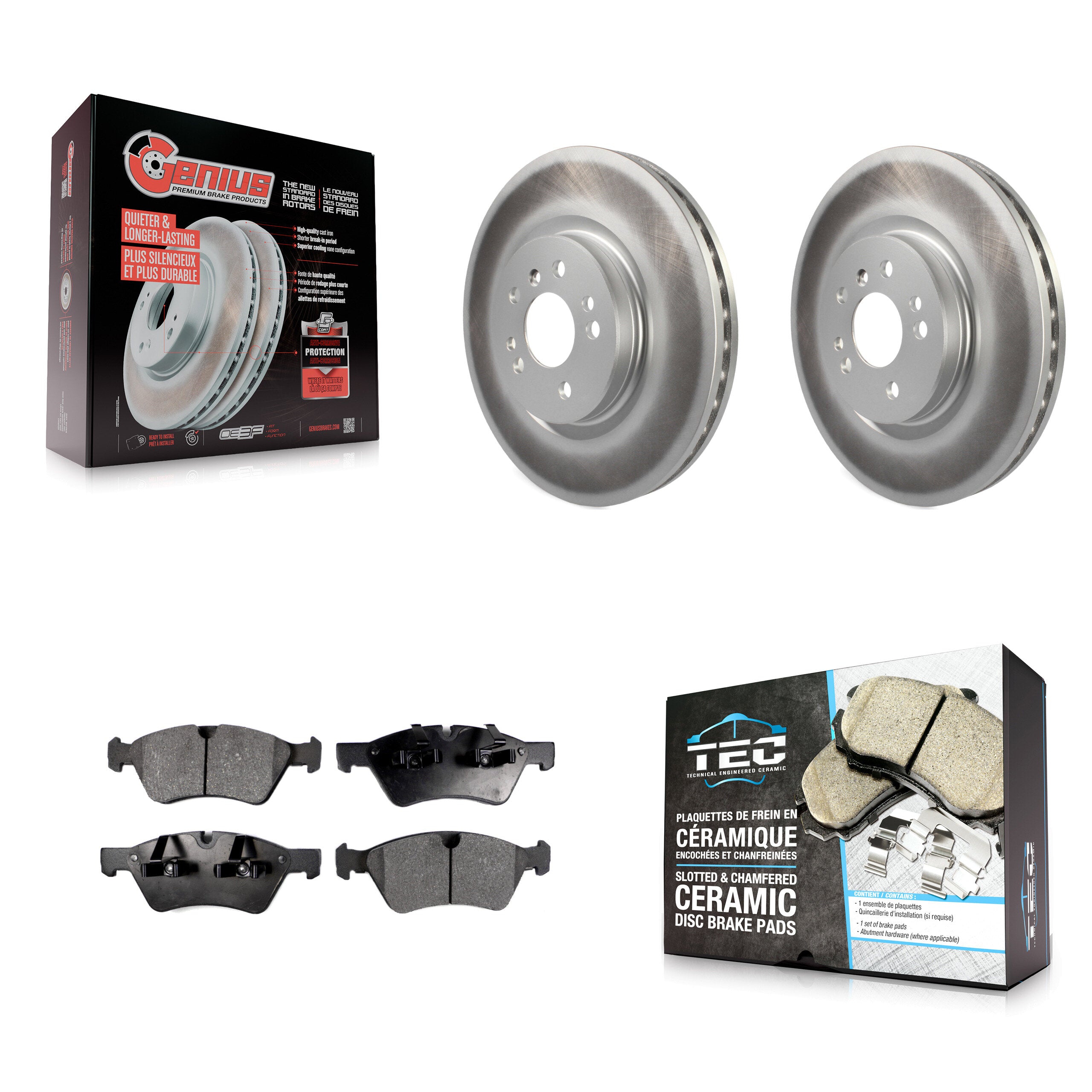 Transit Auto KGT-100355 Disc Brake Kit for 2006-2012 Mercedes-Benz ML350, Mercedes-Benz ML450 and More - Front