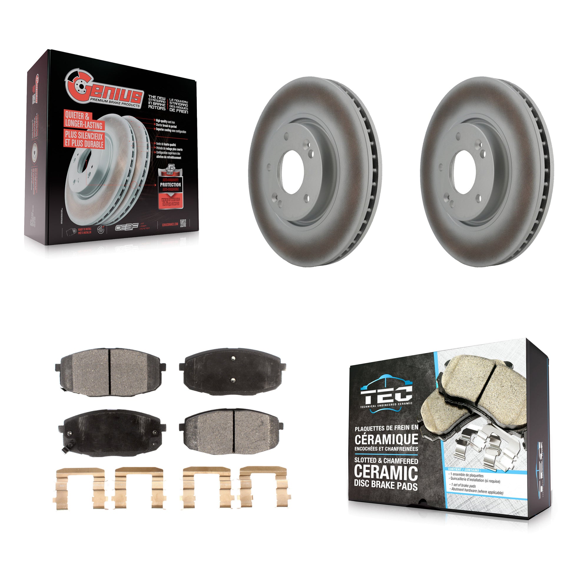 Transit Auto KGT-100361 Disc Brake Kit for 2010-2013 Kia Forte5, Kia Forte, Kia Forte Koup - Front