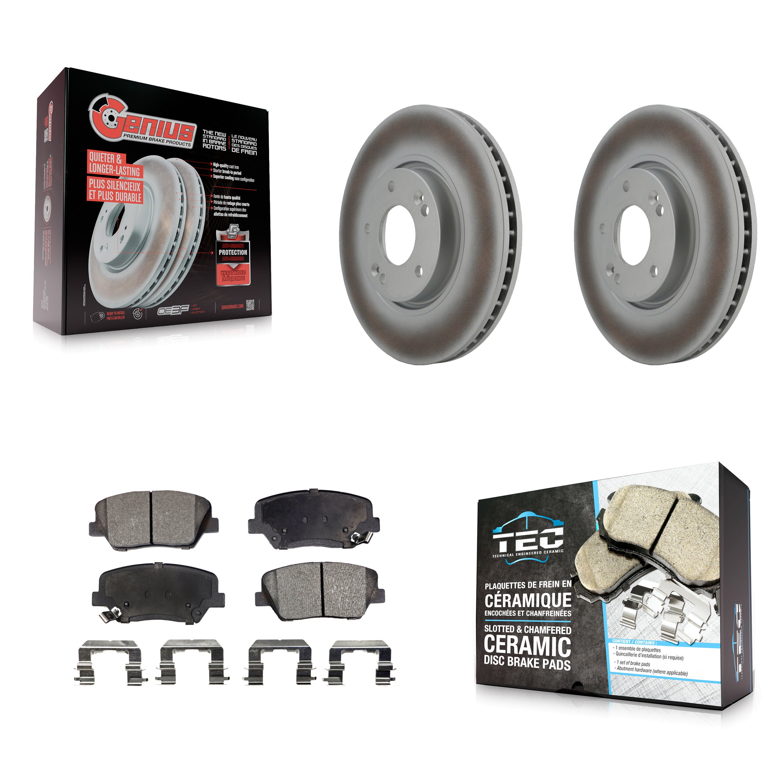Transit Auto KGT-100363 Disc Brake Kit for 2014-2017 Kia Rondo - Front