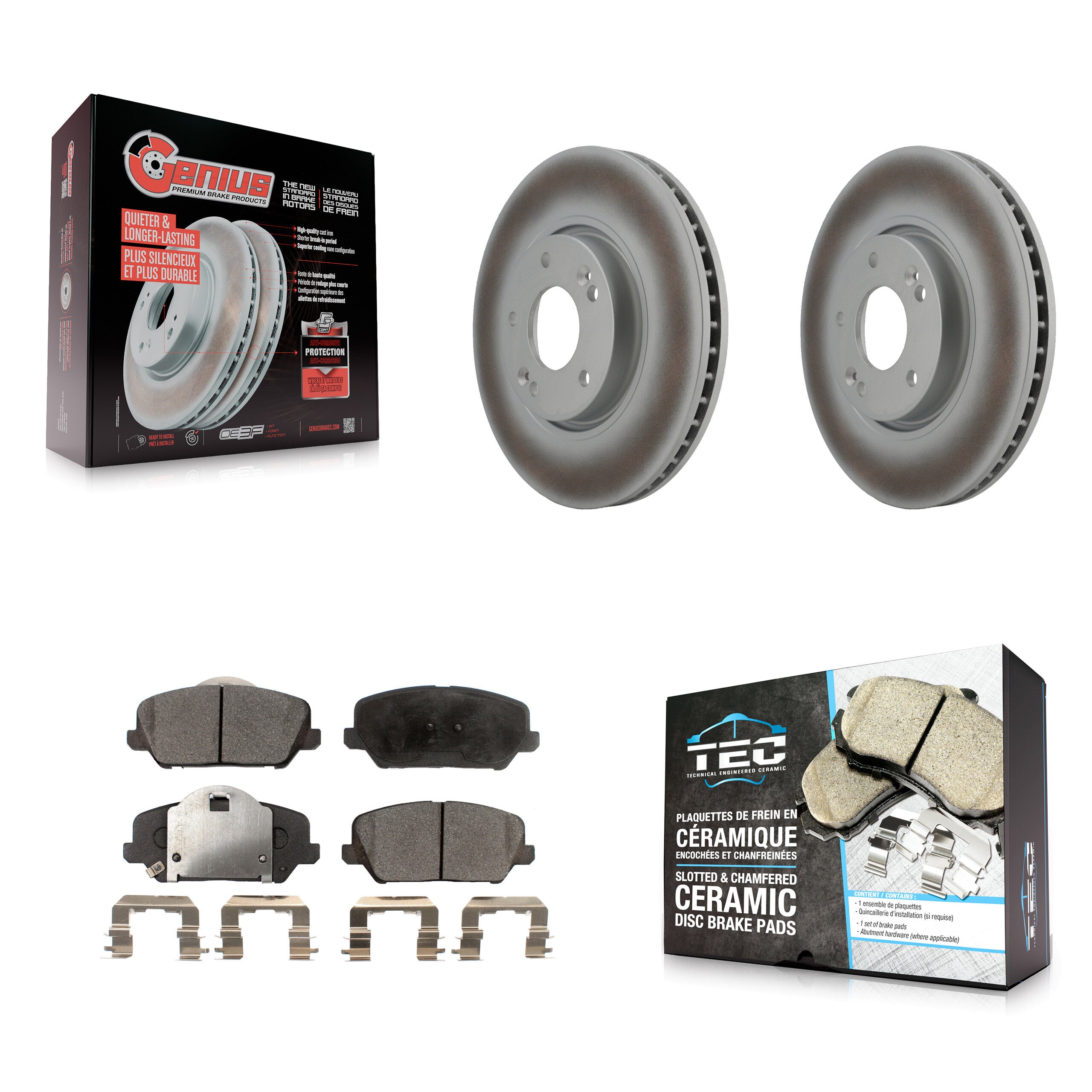 Transit Auto KGT-100367 Disc Brake Kit for 2014-2016 Kia Forte, Kia Forte Koup, Kia Forte5 - Front