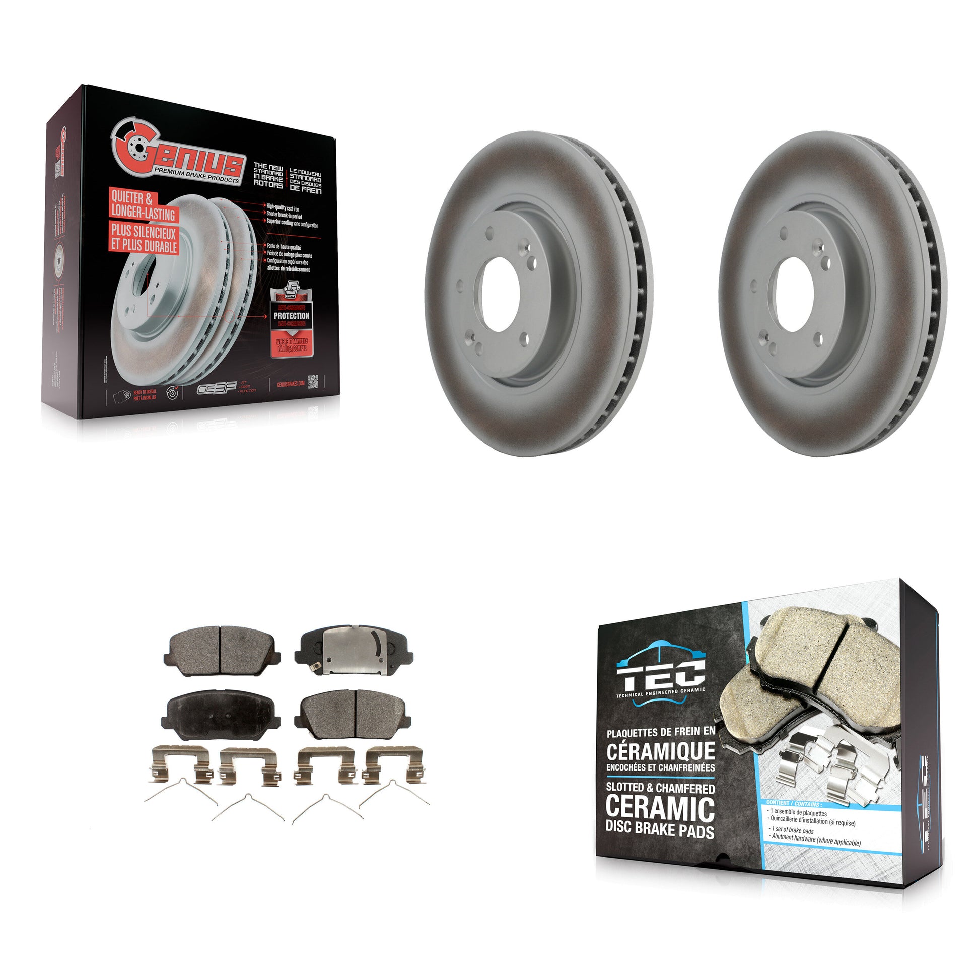 Transit Auto KGT-100369 Disc Brake Kit for 2016-2018 Kia Forte, Kia Forte Koup and More - Front