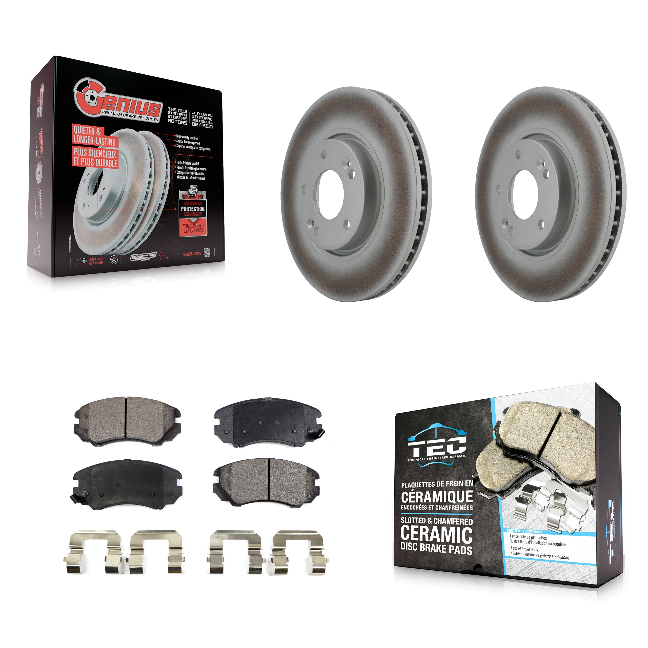 Transit Auto KGT-100371 Disc Brake Kit for 2006-2010 Hyundai Sonata - Front