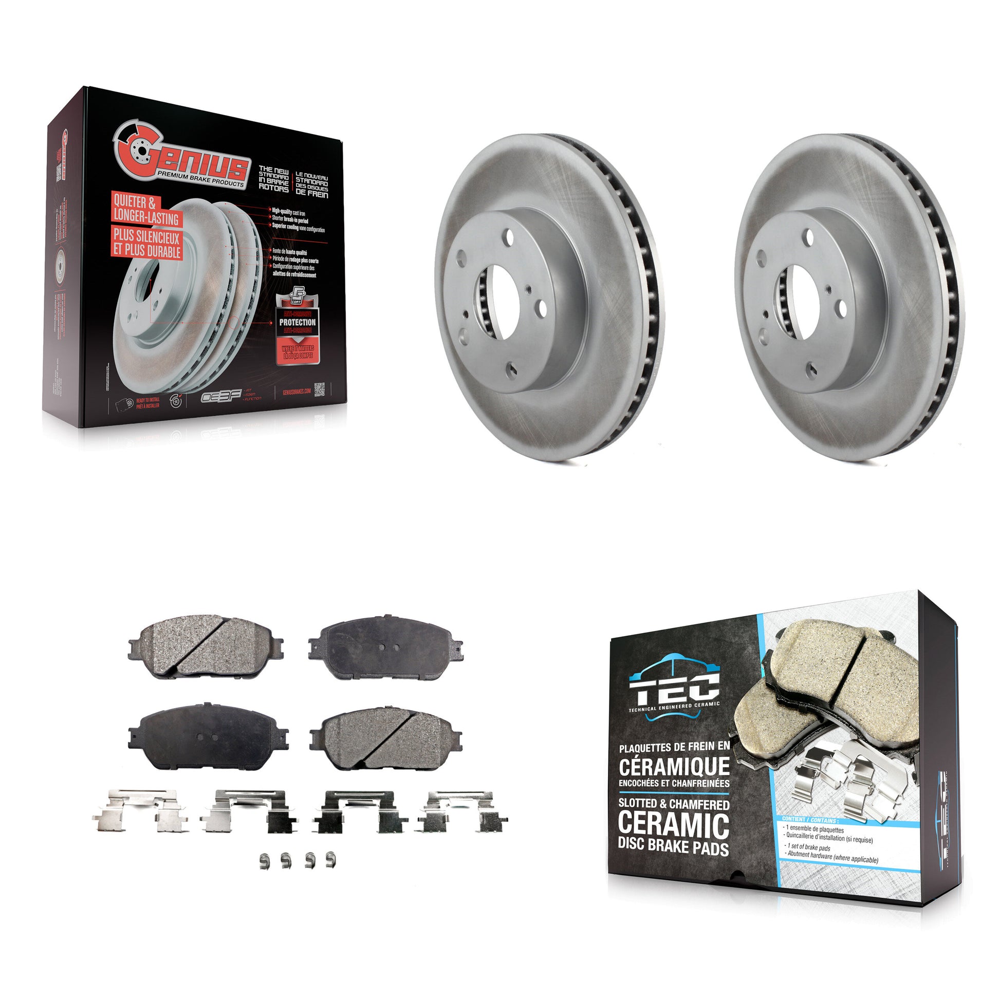 Transit Auto KGT-100372 Disc Brake Kit for 2005-2015 Toyota Tacoma - Front