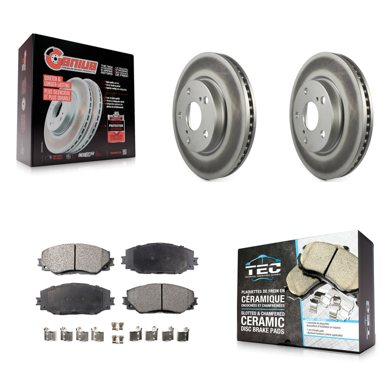 Transit Auto KGT-100380 Disc Brake Kit for 2006-2018 Toyota RAV4, Toyota Prius V and More - Front