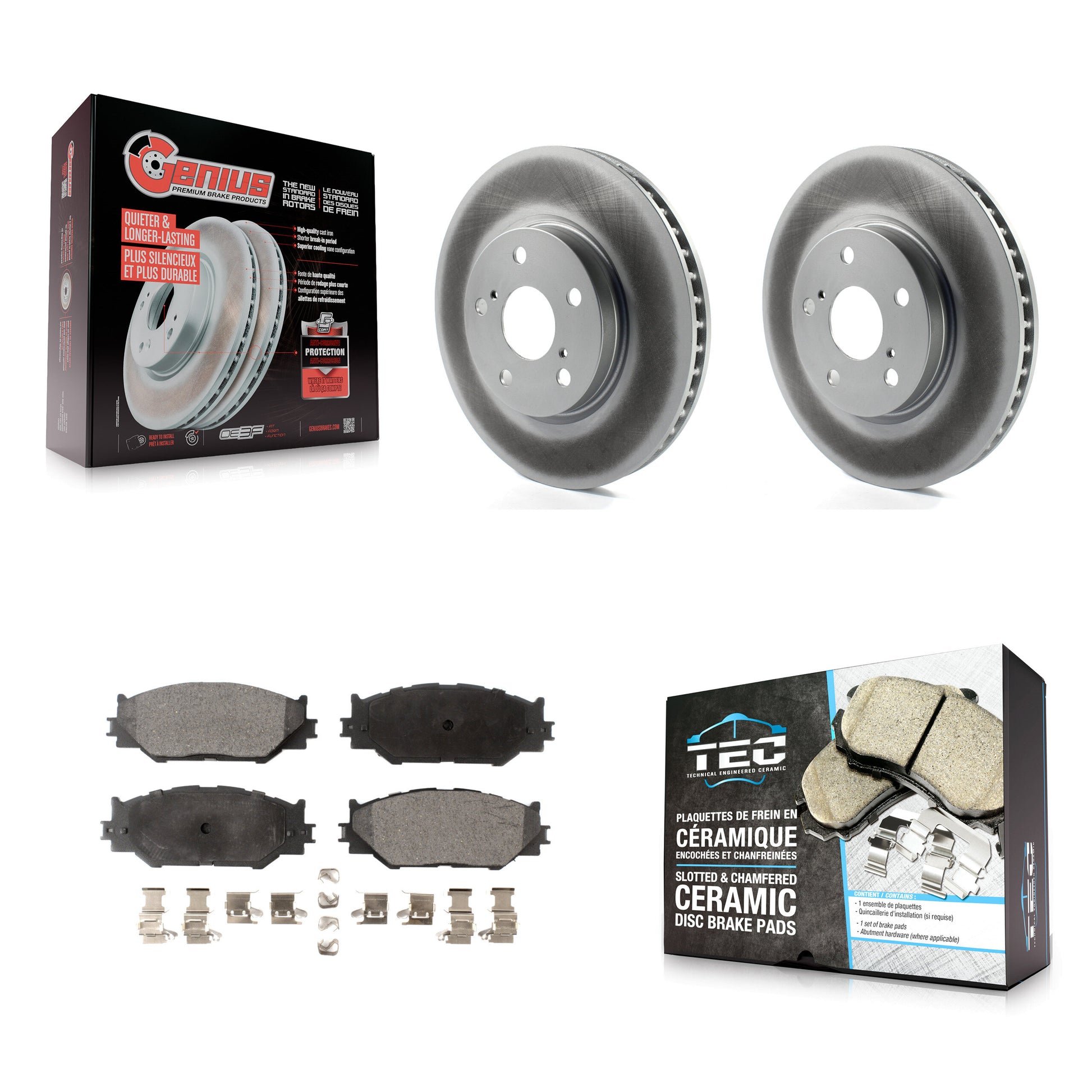 Transit Auto KGT-100384 Disc Brake Kit for 2006-2015 Lexus IS250 - Front