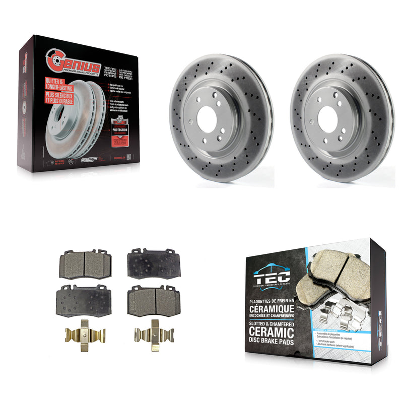 Transit Auto KGT-100389 Disc Brake Kit for 2003-2006 Mercedes-Benz SLK350, Mercedes-Benz C230, Mercedes-Benz C320 - Front