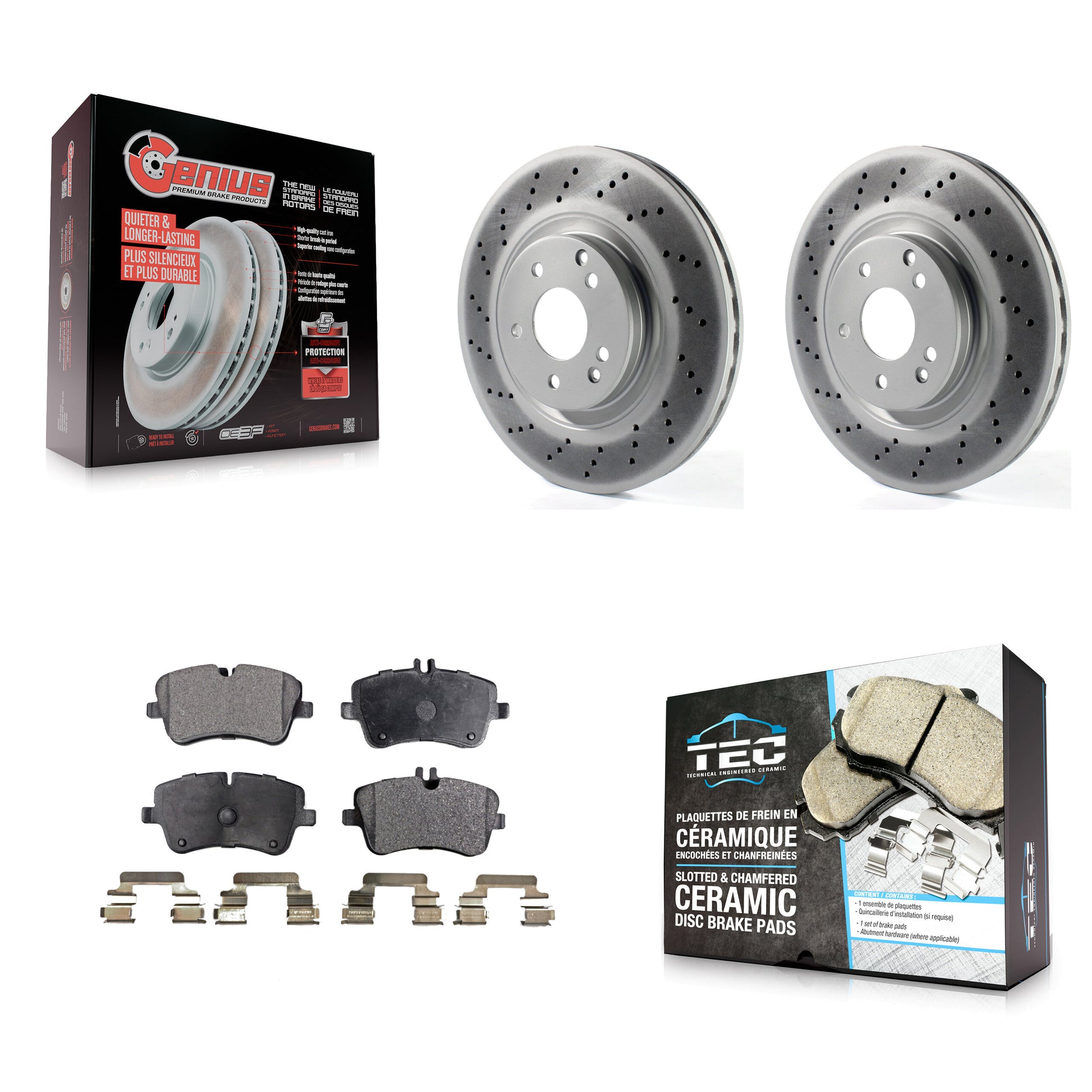 Transit Auto KGT-100390 Disc Brake Kit for 2004 Mercedes-Benz C320 - Front