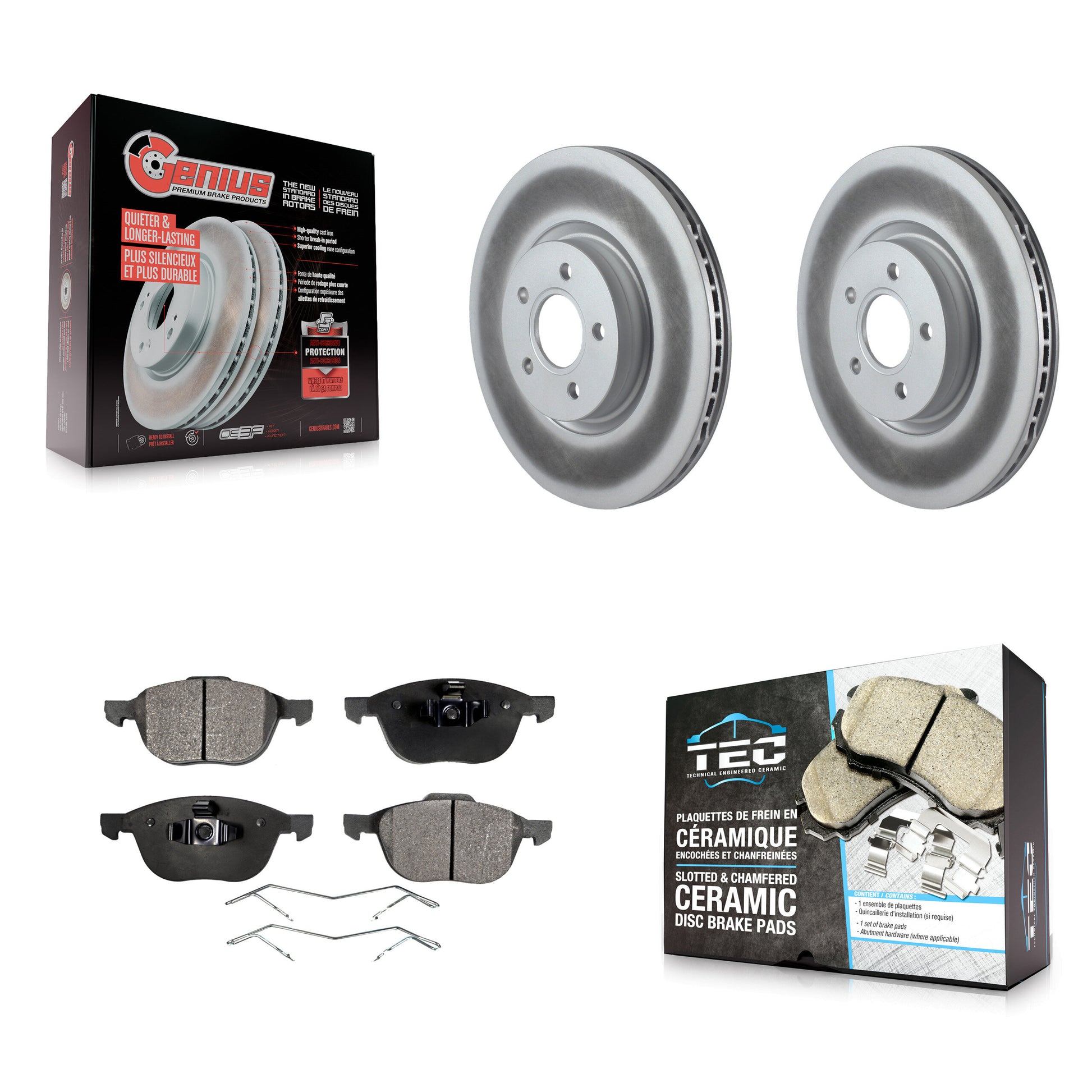 Transit Auto KGT-100398 Disc Brake Kit for 2014 Ford Transit Connect - Front
