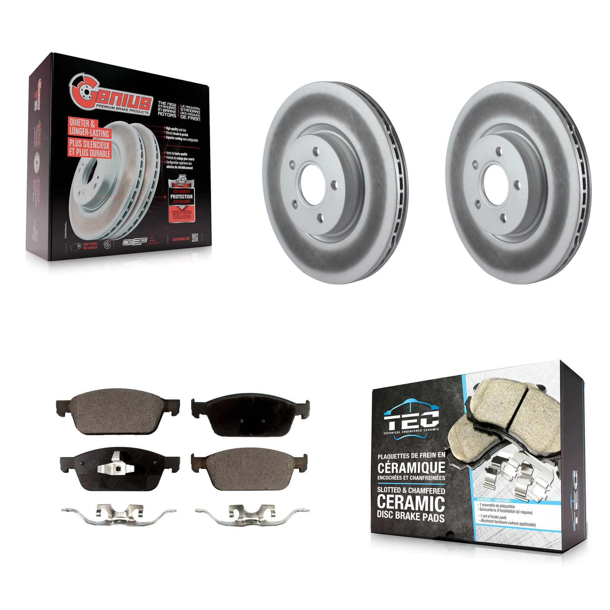 Transit Auto KGT-100400 Disc Brake Kit for 2013-2018 Ford Focus - Front