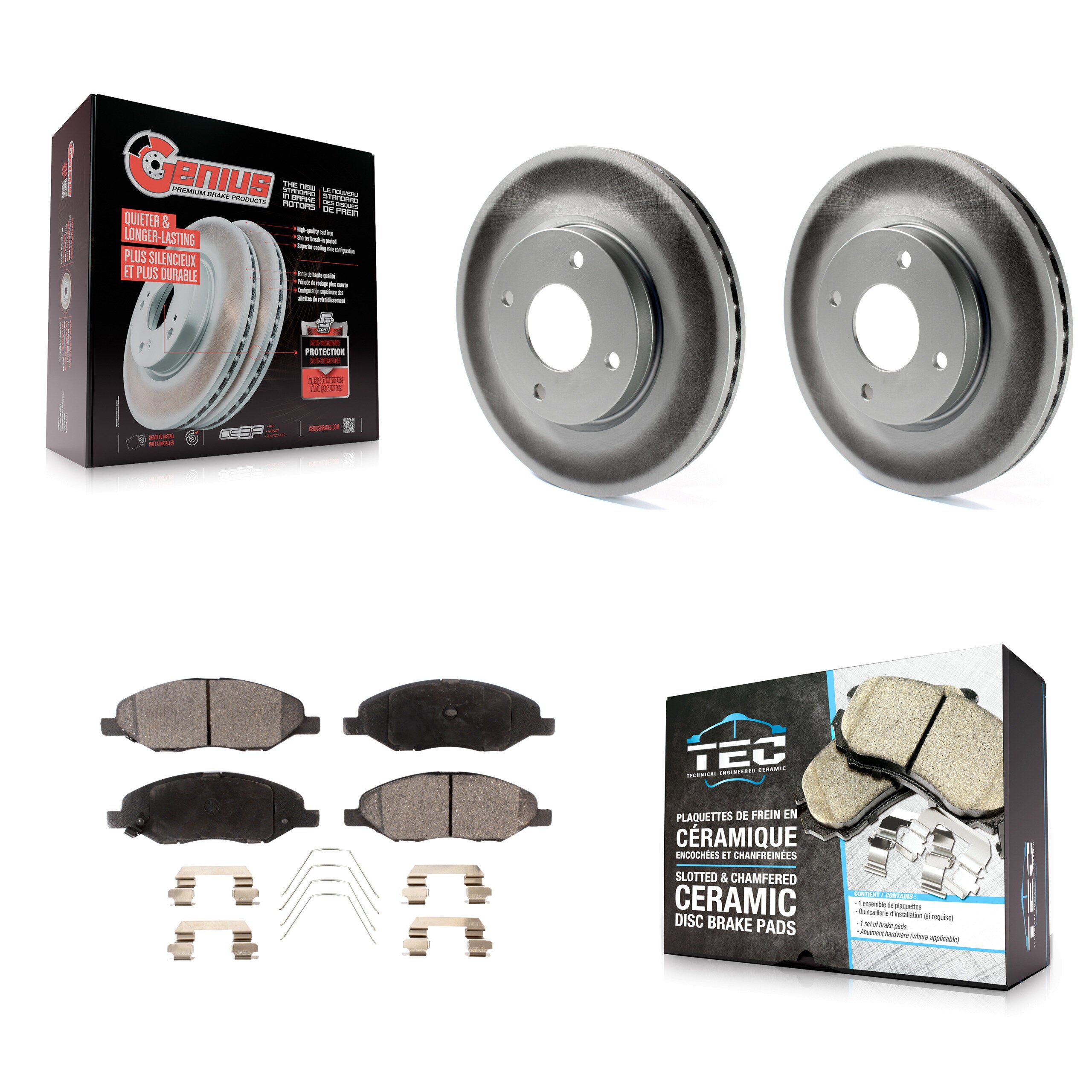 Transit Auto KGT-100402 Disc Brake Kit for 2008 Nissan Versa - Front