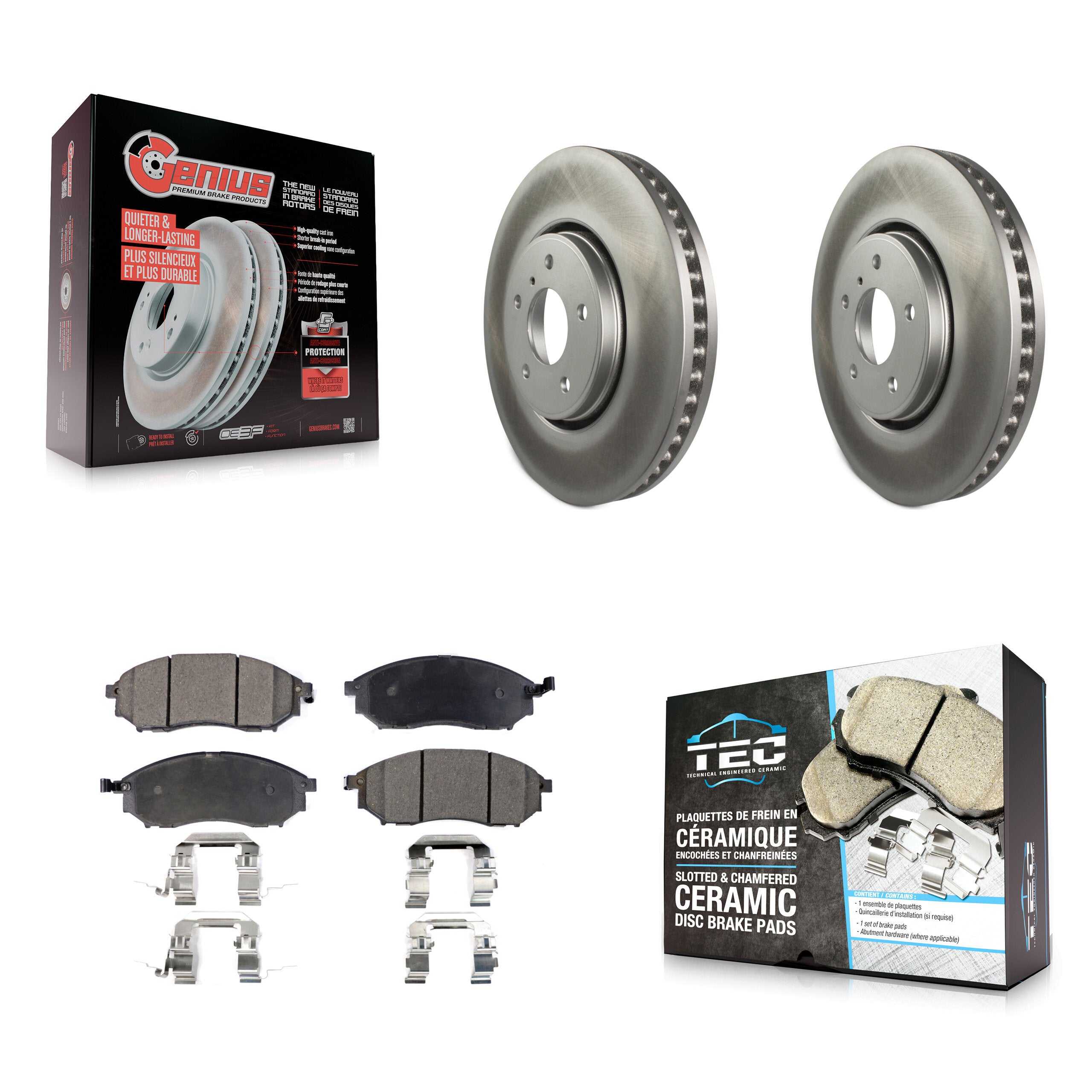 Transit Auto KGT-100406 Disc Brake Kit for 2006-2013 INFINITI FX37, INFINITI FX35, INFINITI FX45 - Front