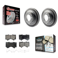 Transit Auto KGT-100410 Disc Brake Kit for 2007-2022 Toyota Land Cruiser, Lexus LX570 and More - Front