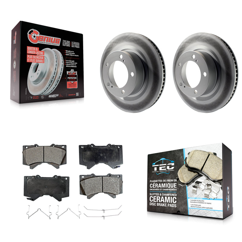 Transit Auto KGT-100410 Disc Brake Kit for 2007-2022 Toyota Land Cruiser, Lexus LX570 and More - Front
