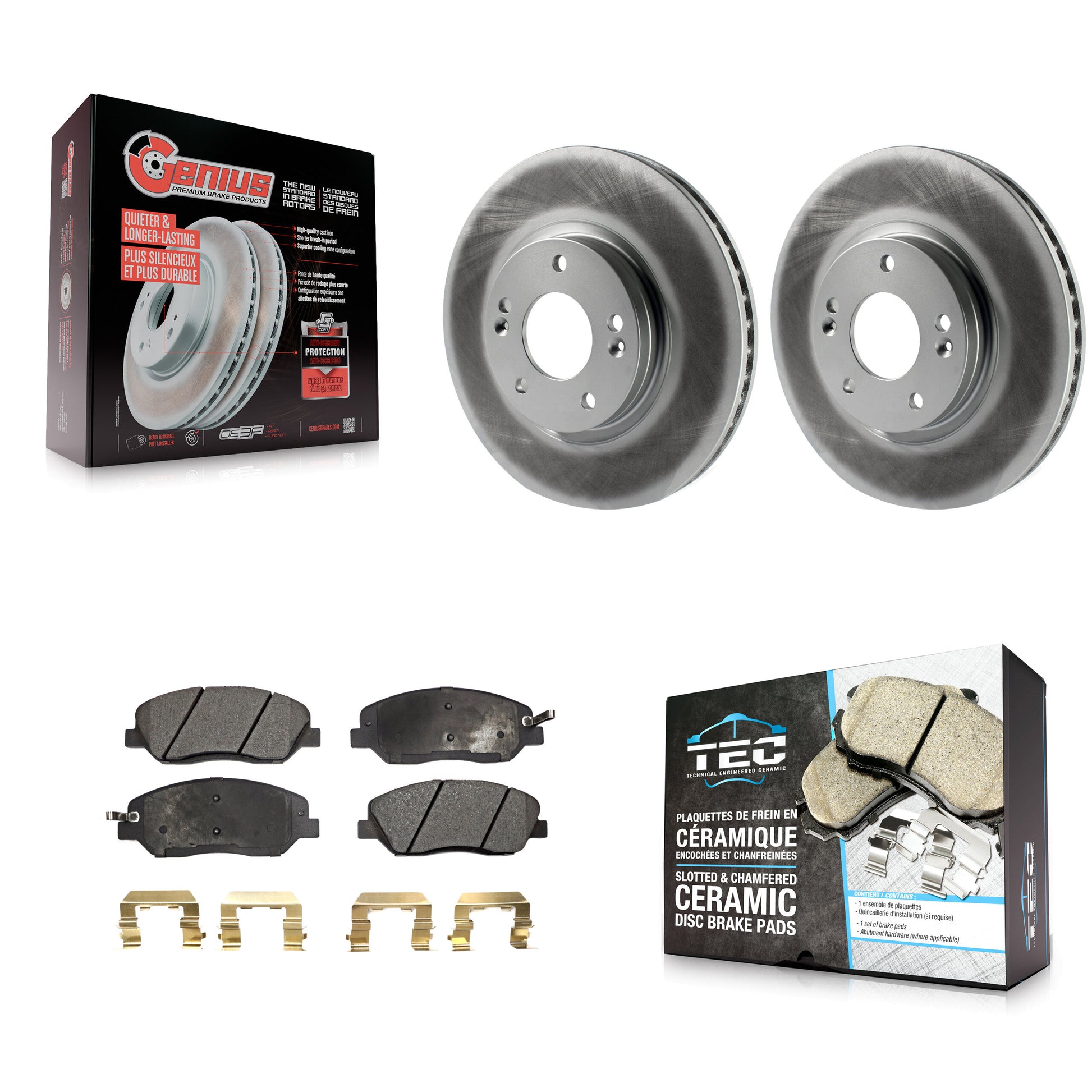 Transit Auto KGT-100413 Disc Brake Kit for 2007-2009 Hyundai Santa Fe - Front