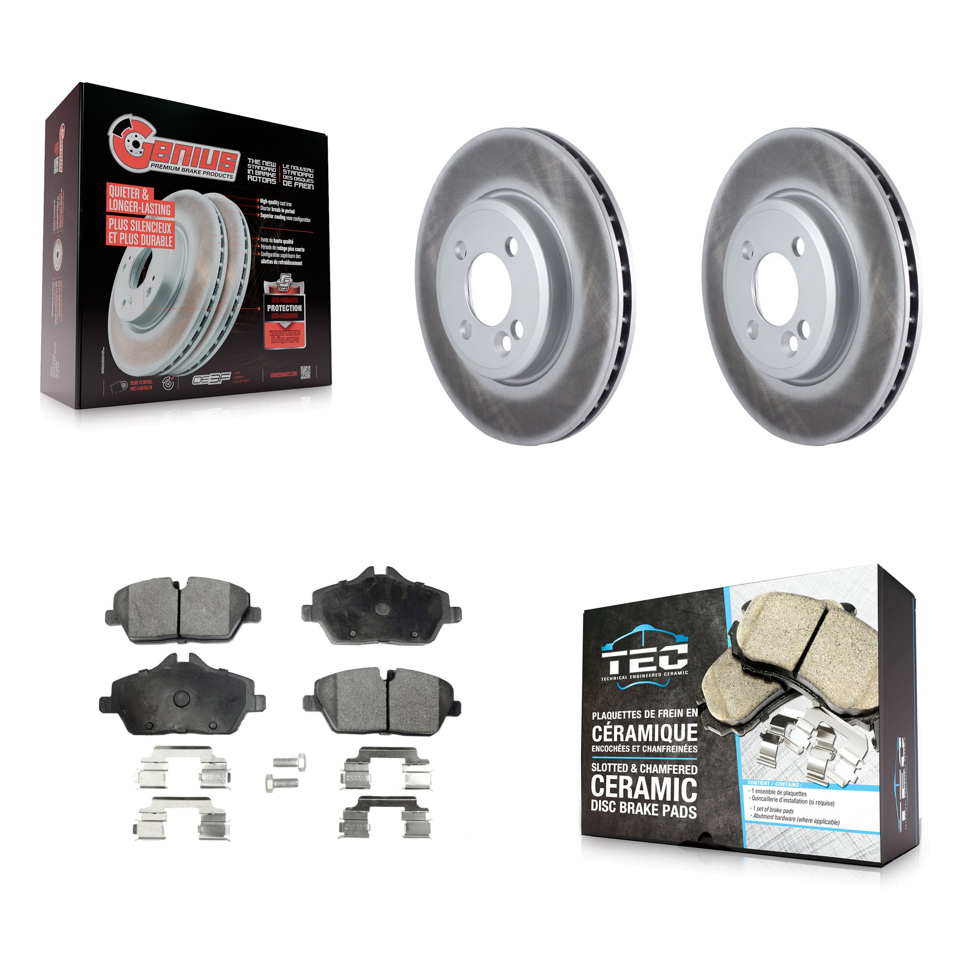 Transit Auto KGT-100417 Disc Brake Kit for 2007-2015 Mini Cooper - Front