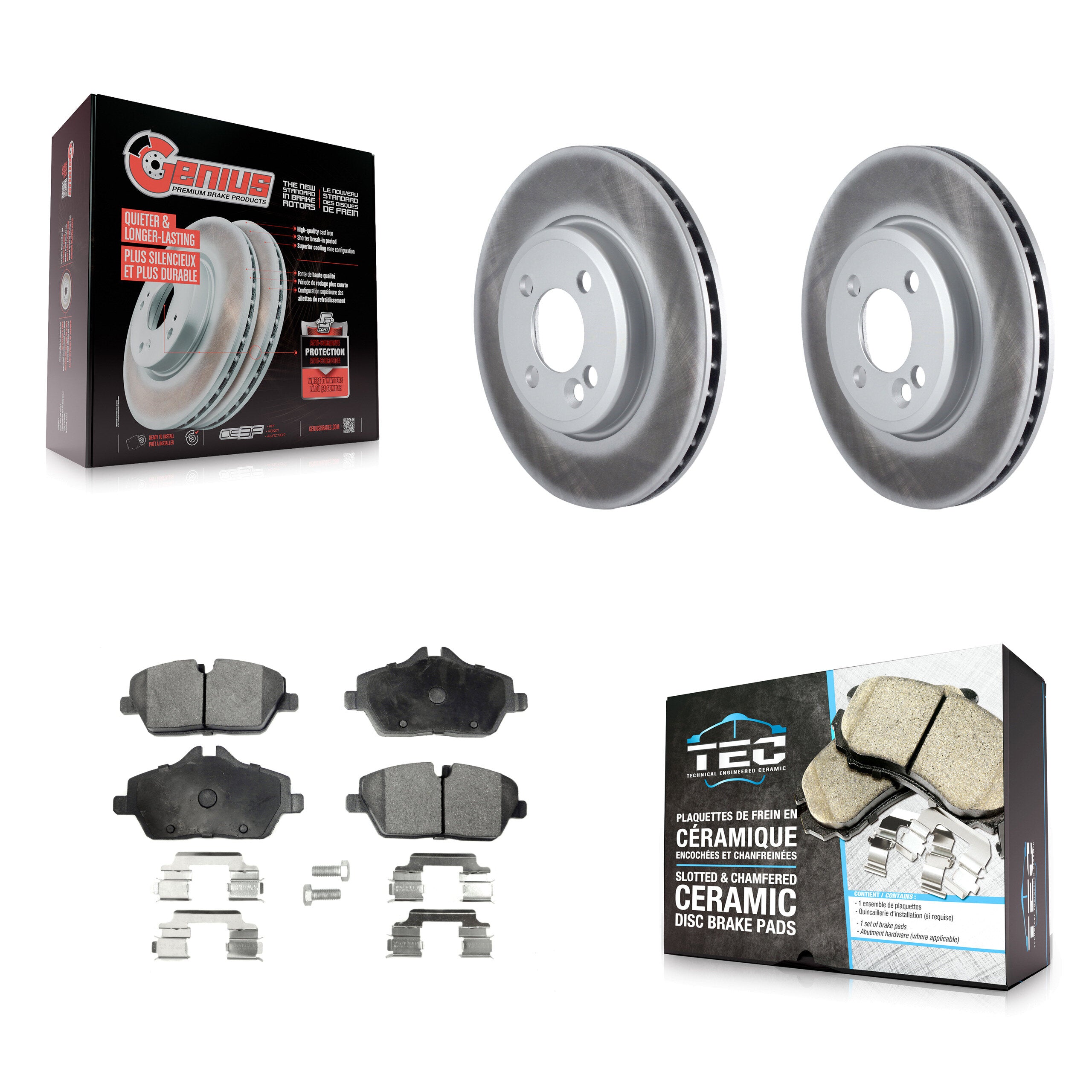 Transit Auto KGT-100417 Disc Brake Kit for 2007-2015 Mini Cooper - Front